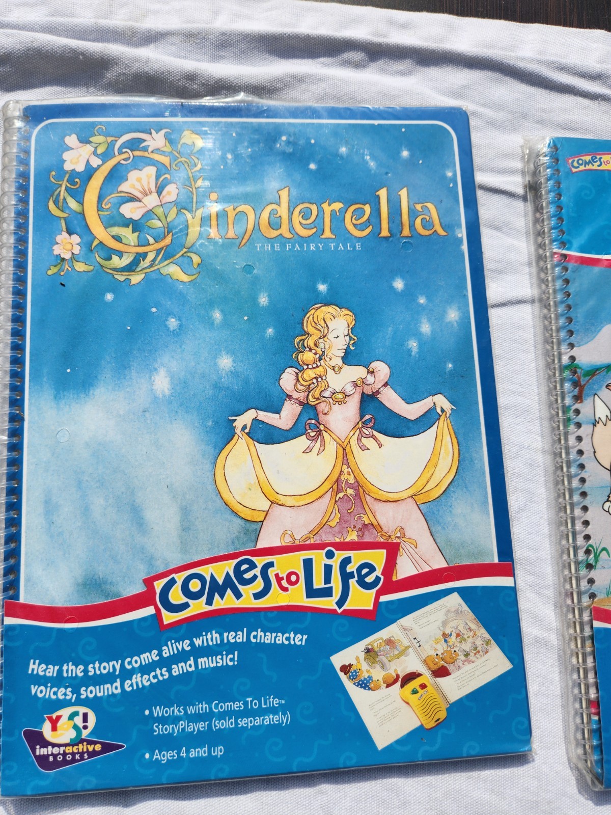 Comes to Life – Story Player & Book, Yes! Interactive, 1994, NEW With 9 books