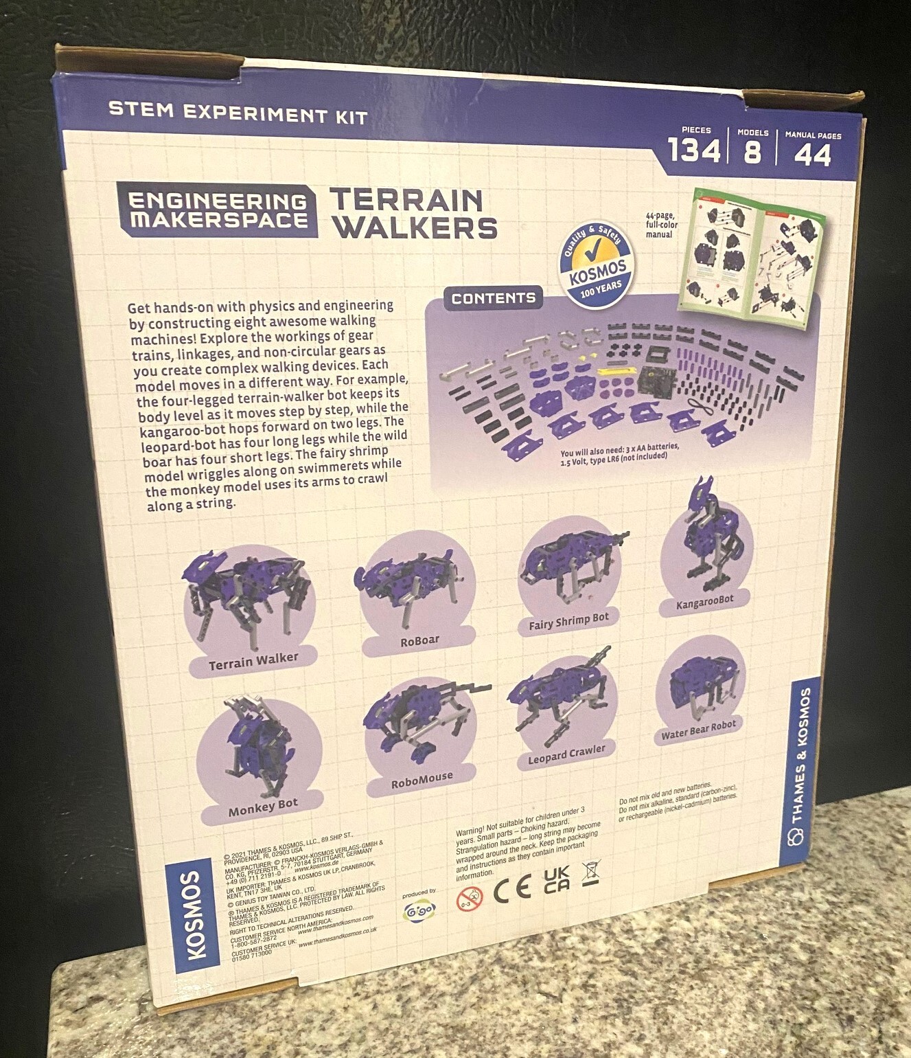 Thames & Kosmos Engineering Makerspace Terrain Walkers STEM Experiment Kit Model
