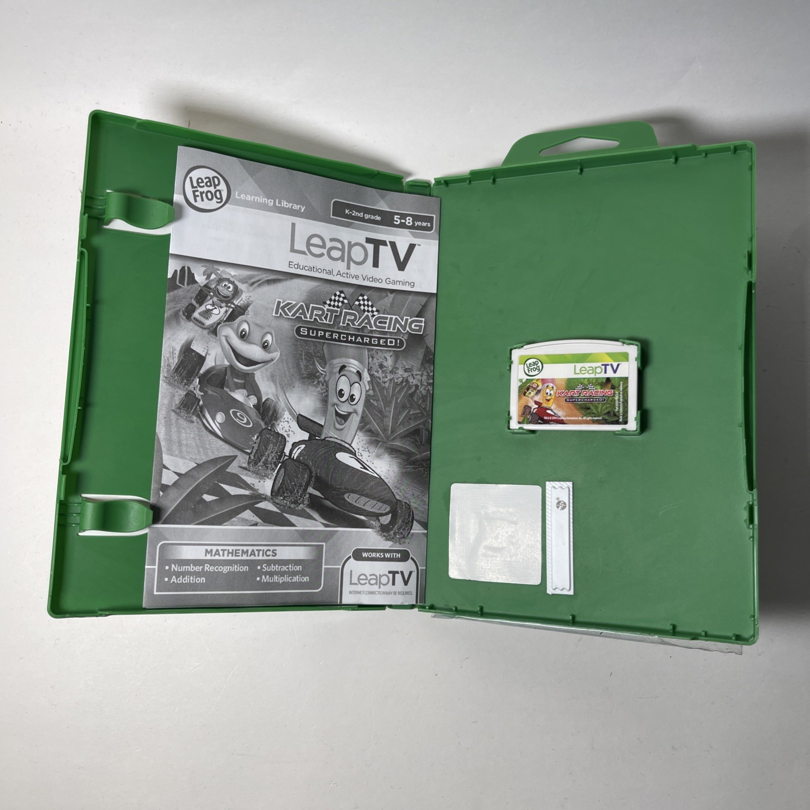 Leap Frog LeapTV Video Game Kart Racing Supercharged Great Condition
