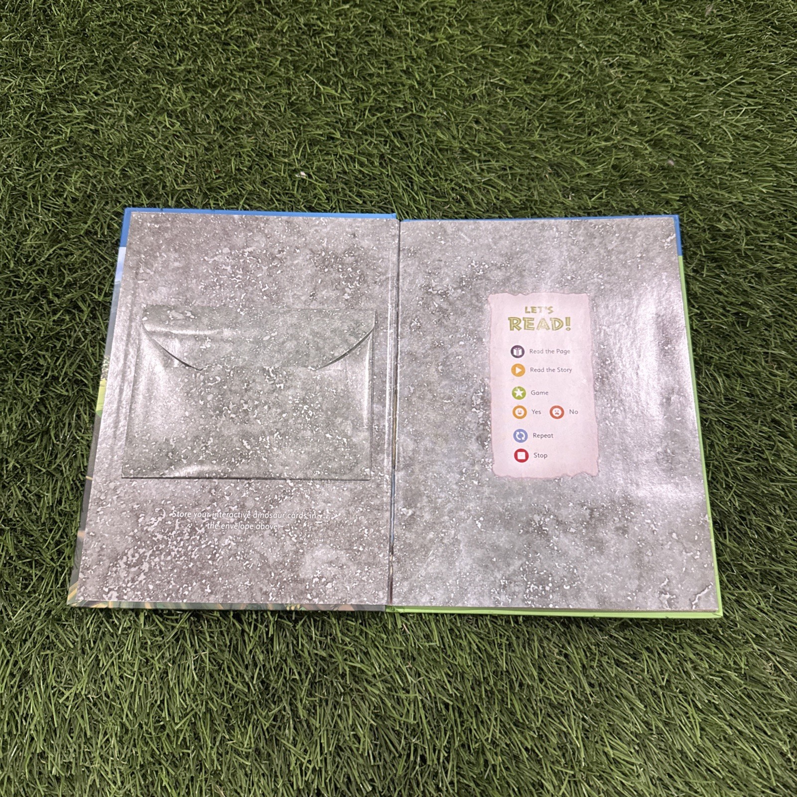 LeapFrog Tag, LeapReader book — LEAP AND THE LOST DINOSAUR 🦖 with 10 cards