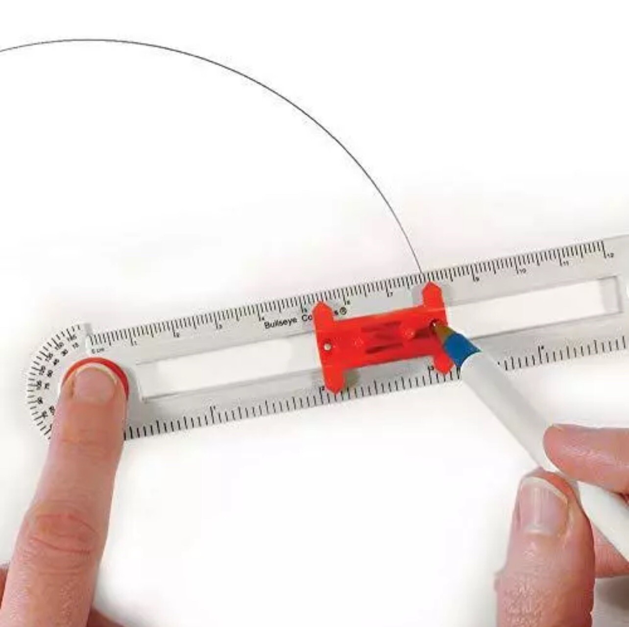 Learning Resources SAFE-T Bullseye Compass, Ruler, Protractor, Early Geometry