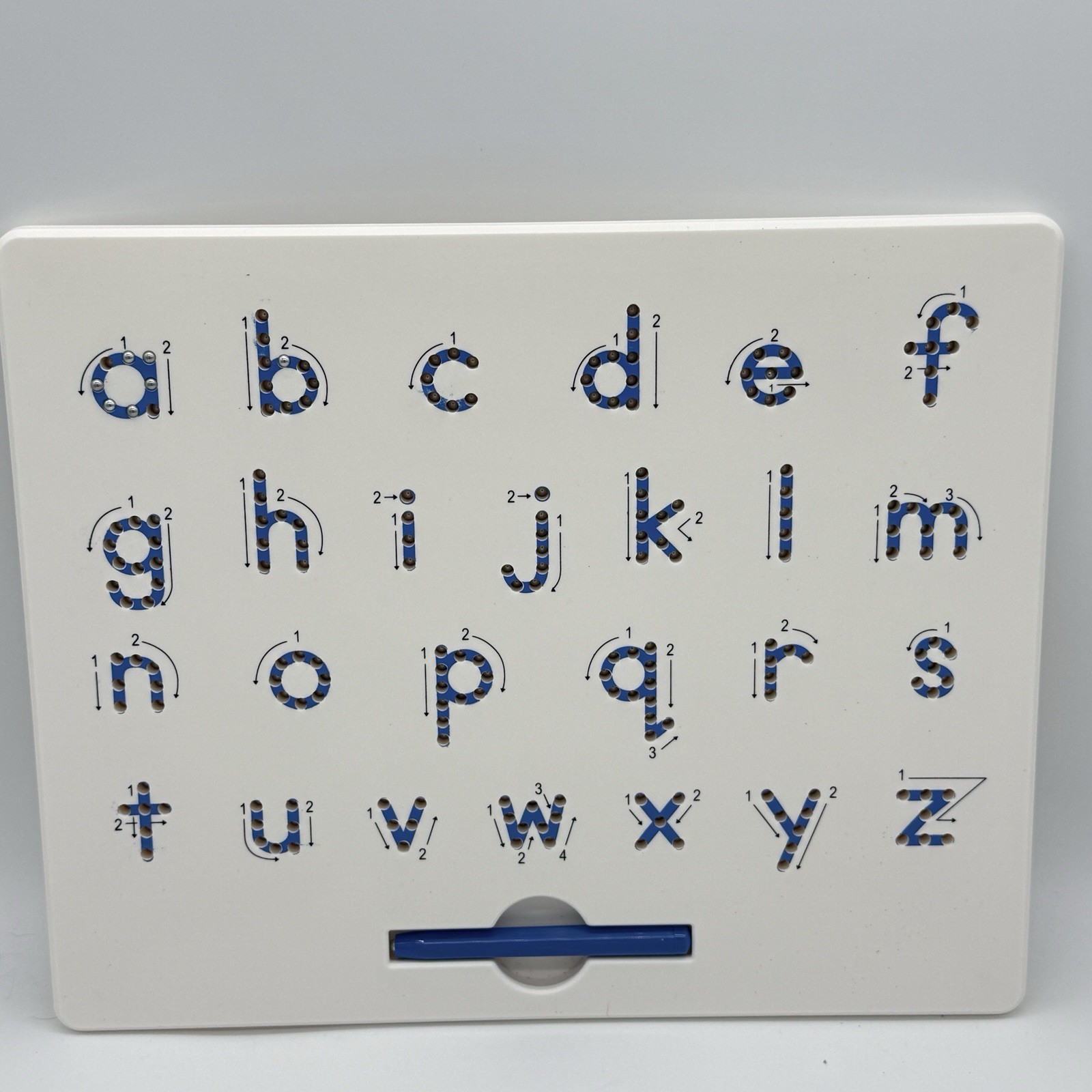 Kid O Magnatab Alphabet Letter Tracing Magnetic Pen Learning Toy Lot of 2 EUC
