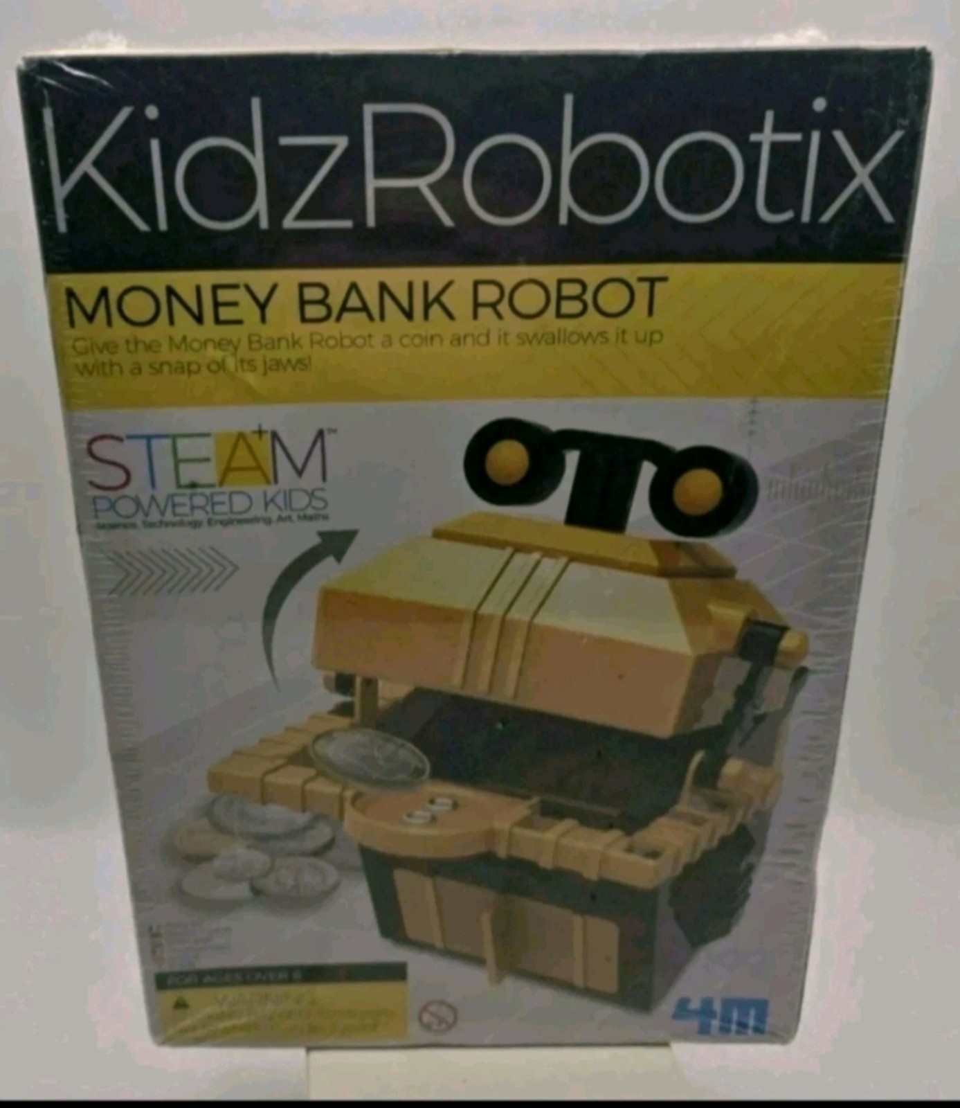 NEW KidzRobotix DIY Money Bank Robot Toy Steam Powered Kids MOMA Sealed
