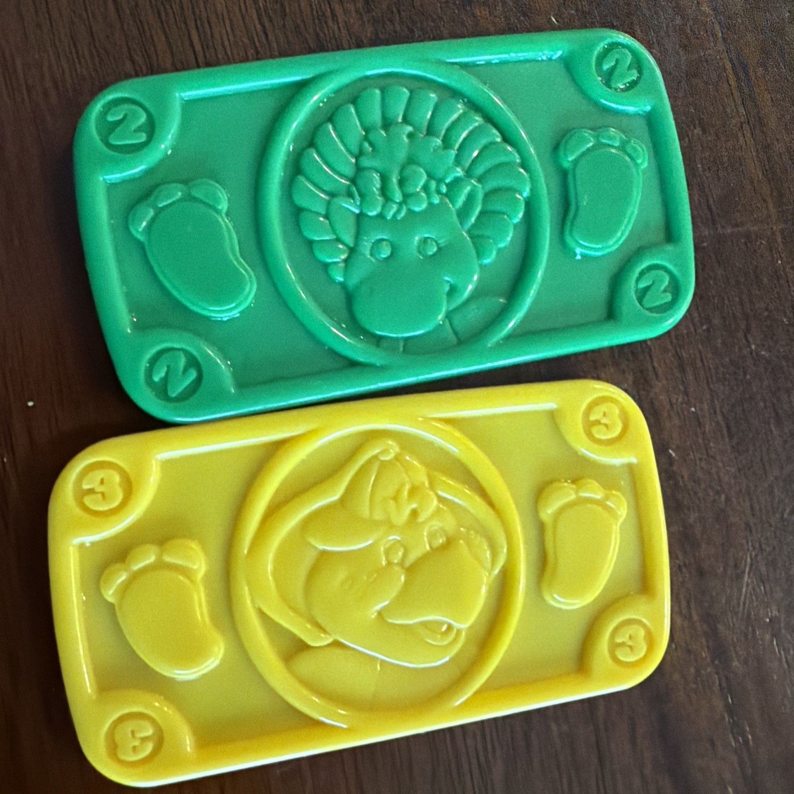 Barney The Dinosaur Cash Register Please & Thank You Replacement Money 2 pcs