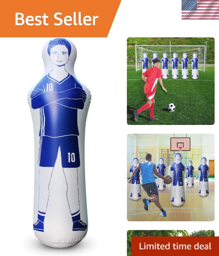Multi-Sport Inflatable Dummy – Ideal for Soccer, Boxing & Basketball Drills