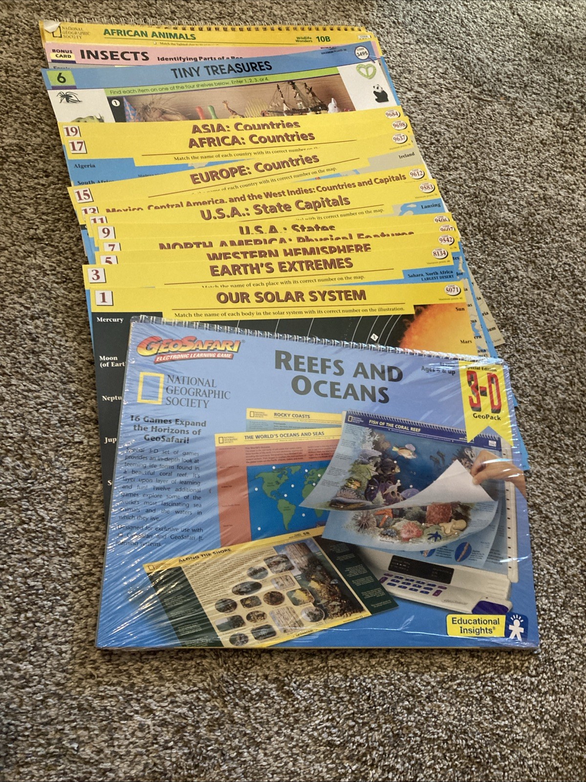 GeoSafari Electronic Learning Game AND Talking Globe Jr. With Lots Of Extras