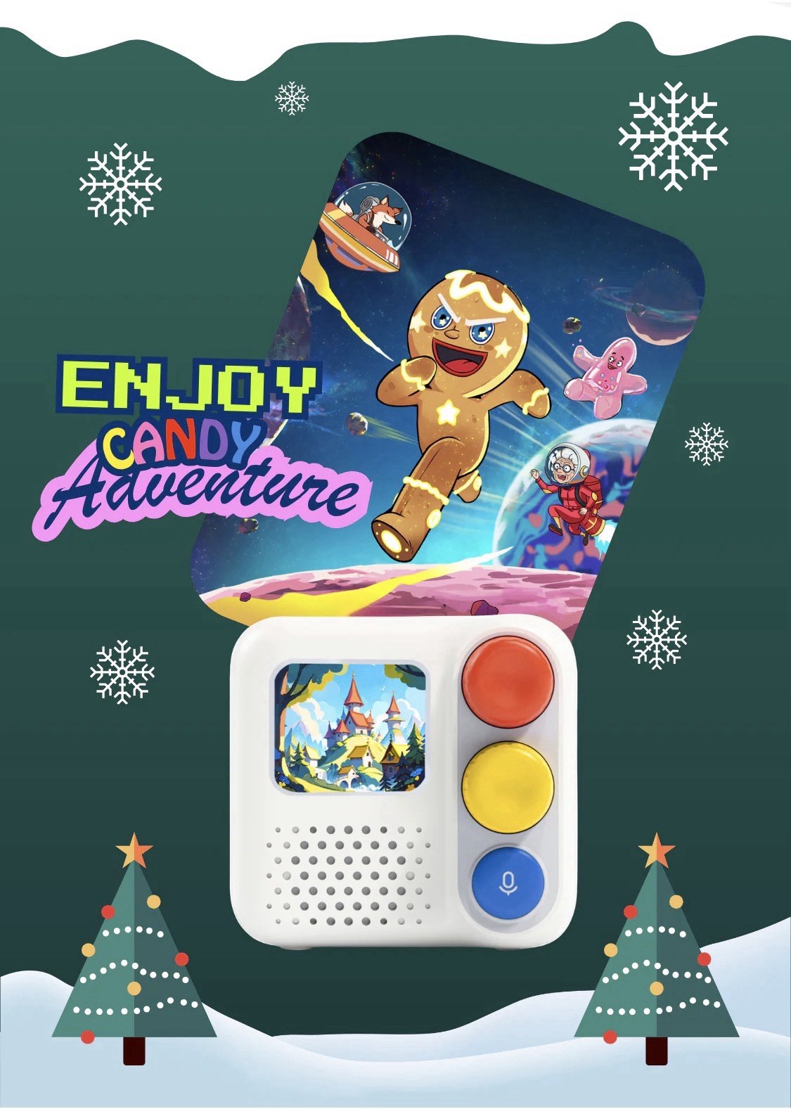 Chechirp Box Kids Audio Player – Interactive Voice-Led Stories – Brand New 4-12y