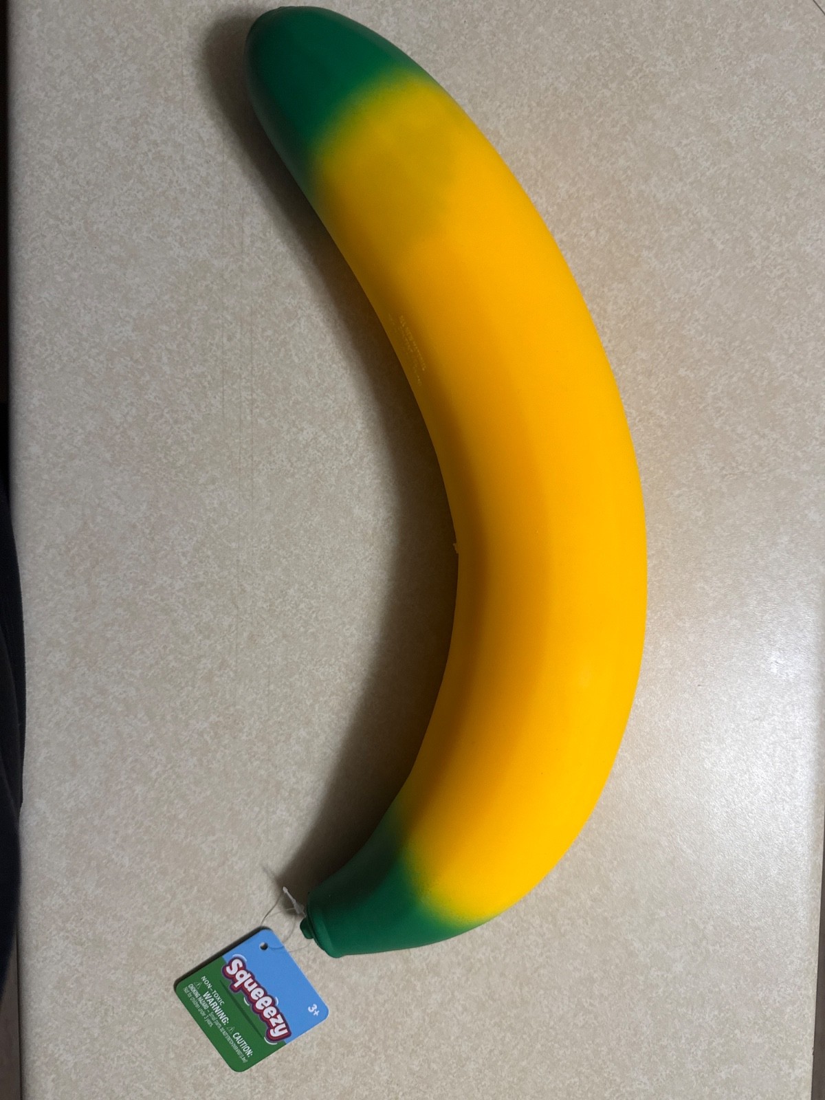 Squeeezy Sunny Days Squishy Banana Large Stress Relief Toy viral BRAND NEW