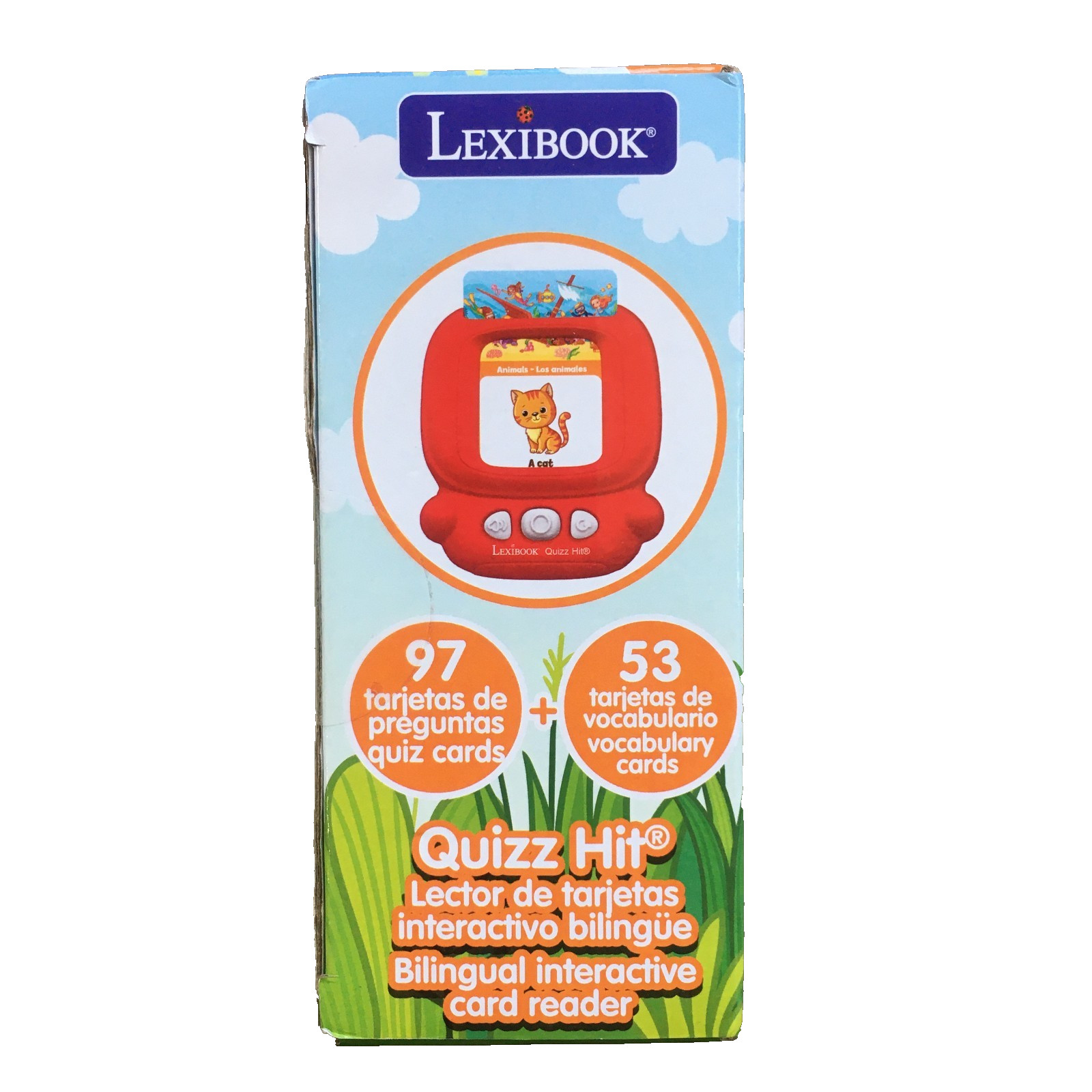 Lexibook Spanish English Quizz Hit Learning Bilingual Card Reader Game