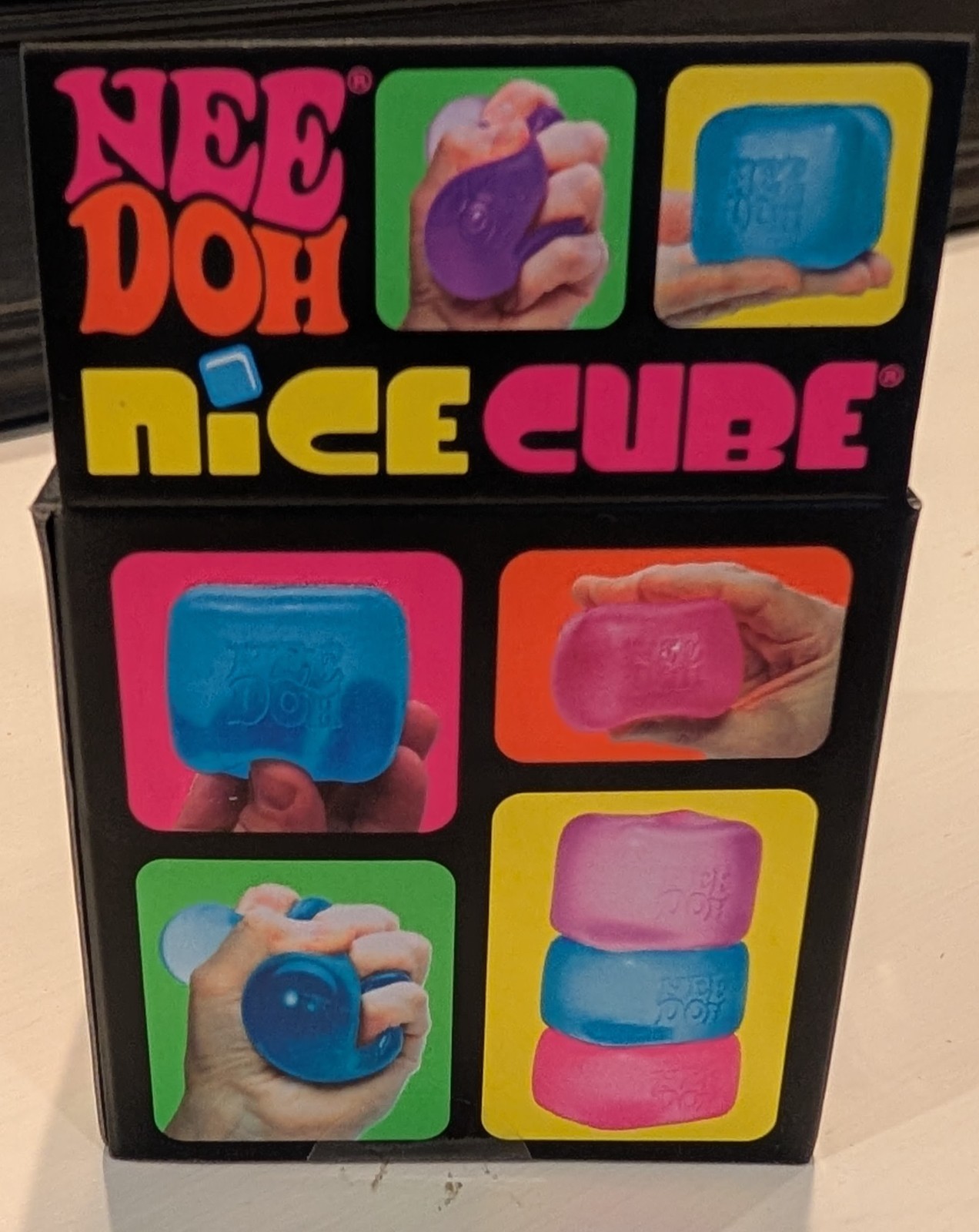 Nee Doh NiceCube BLUE Super Solid Squish Fidget Toy Brand New NeeDoh nice cube