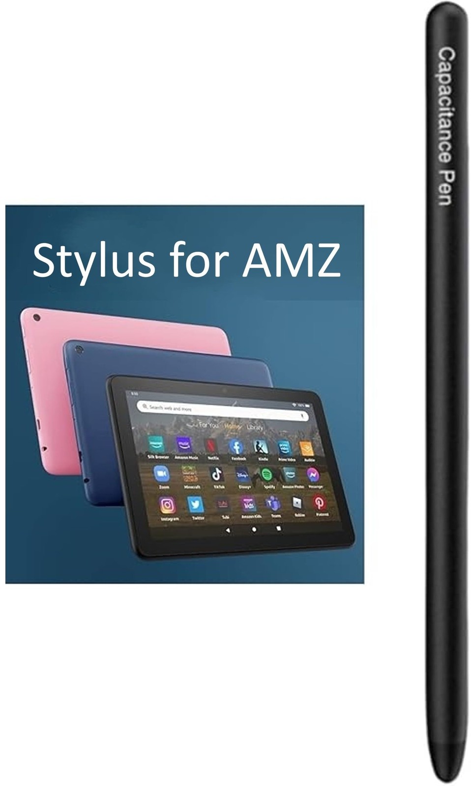 Stylus Pen for AMZ HD 10 Tablet Pen for AMZ Max 11 Tablet and HD 8/7/Kids/Kid…