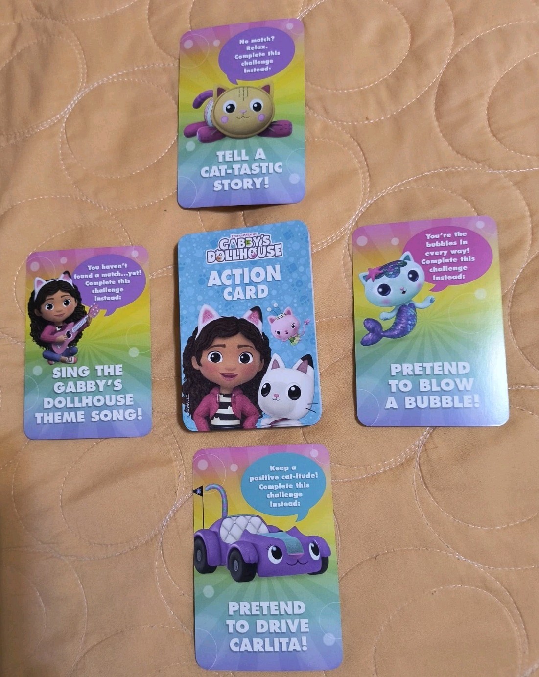 Gabby’s Dollhouse Meow-Meow Match Card Game Pack With 36 Cards Inside Box New!