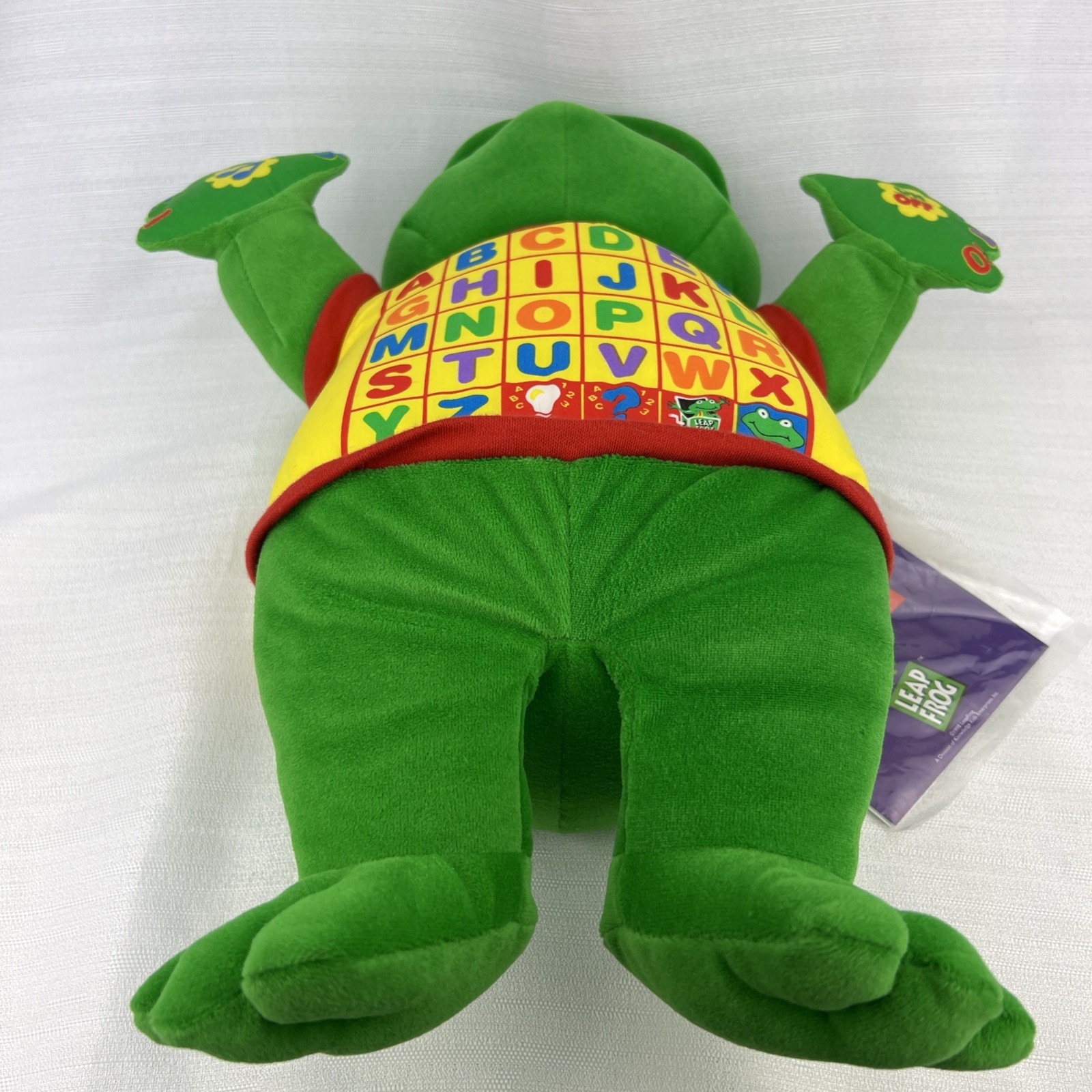 NWT 1998 Little Leap Interactive Plush Leap Frog, Sing, Hug And Learn Alphabet