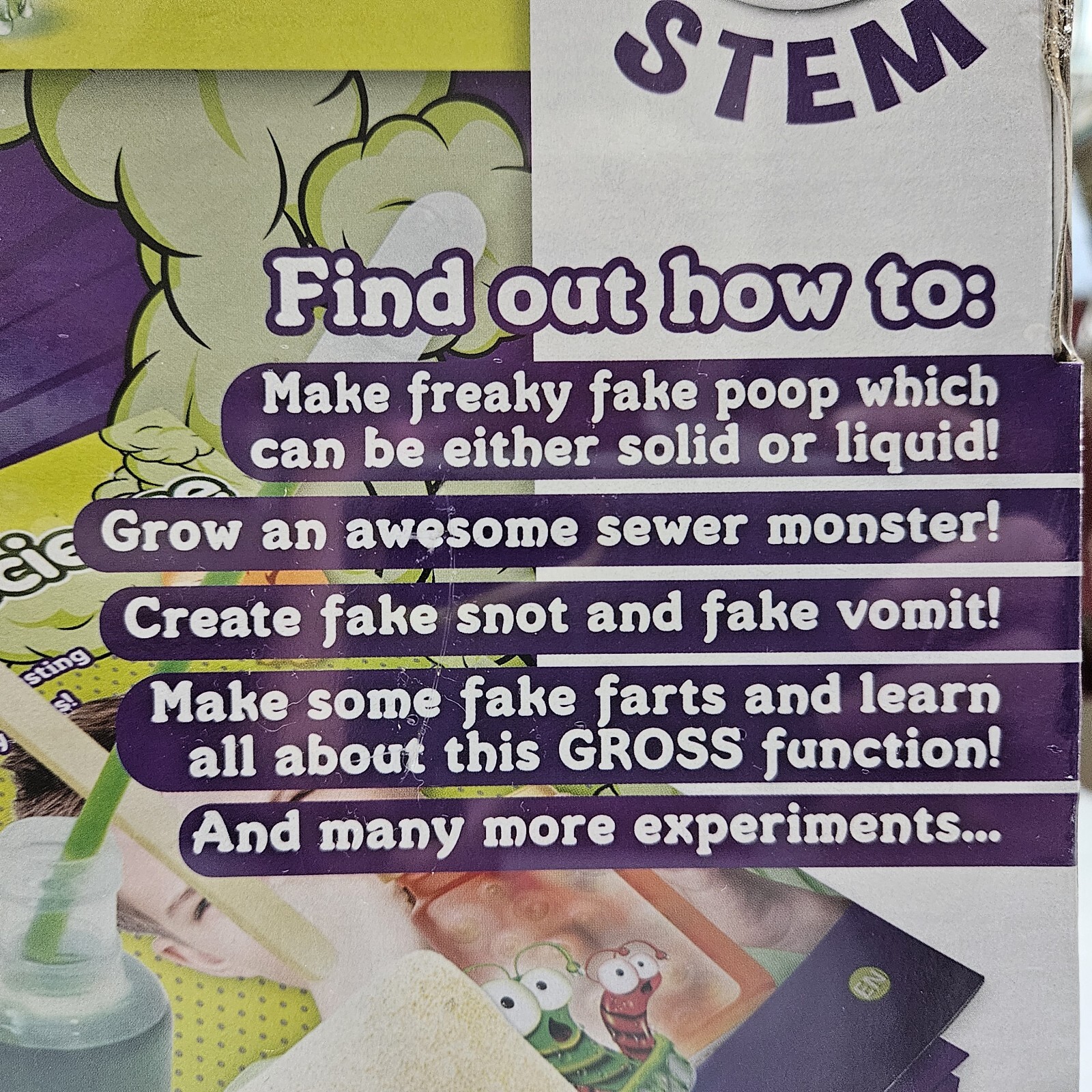 Science4You Yucky Science Playset STEM Learning Kit 15 Activities & Experiments