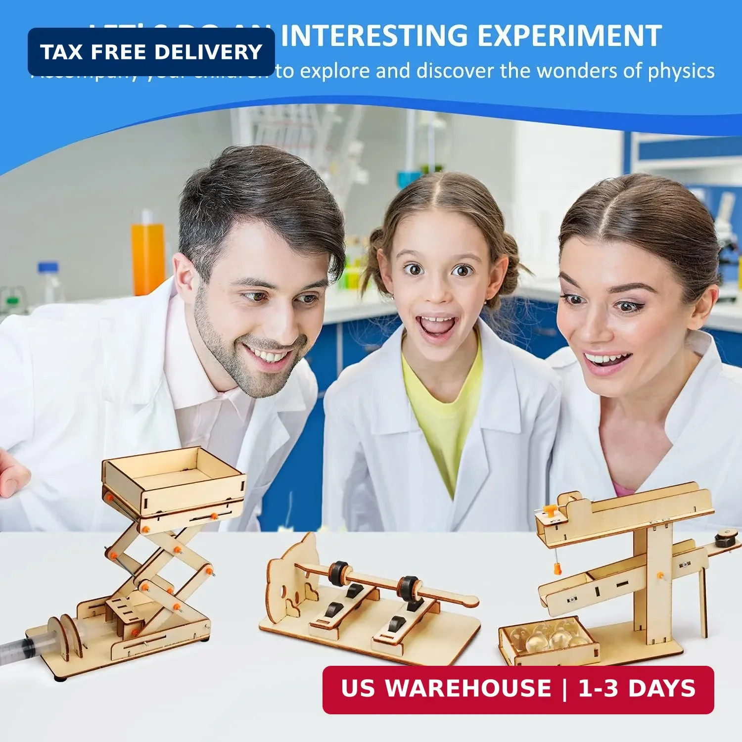 Poraxy 6 in 1 STEM Kits for Kids Age 8-10, Science Building Educational Experime