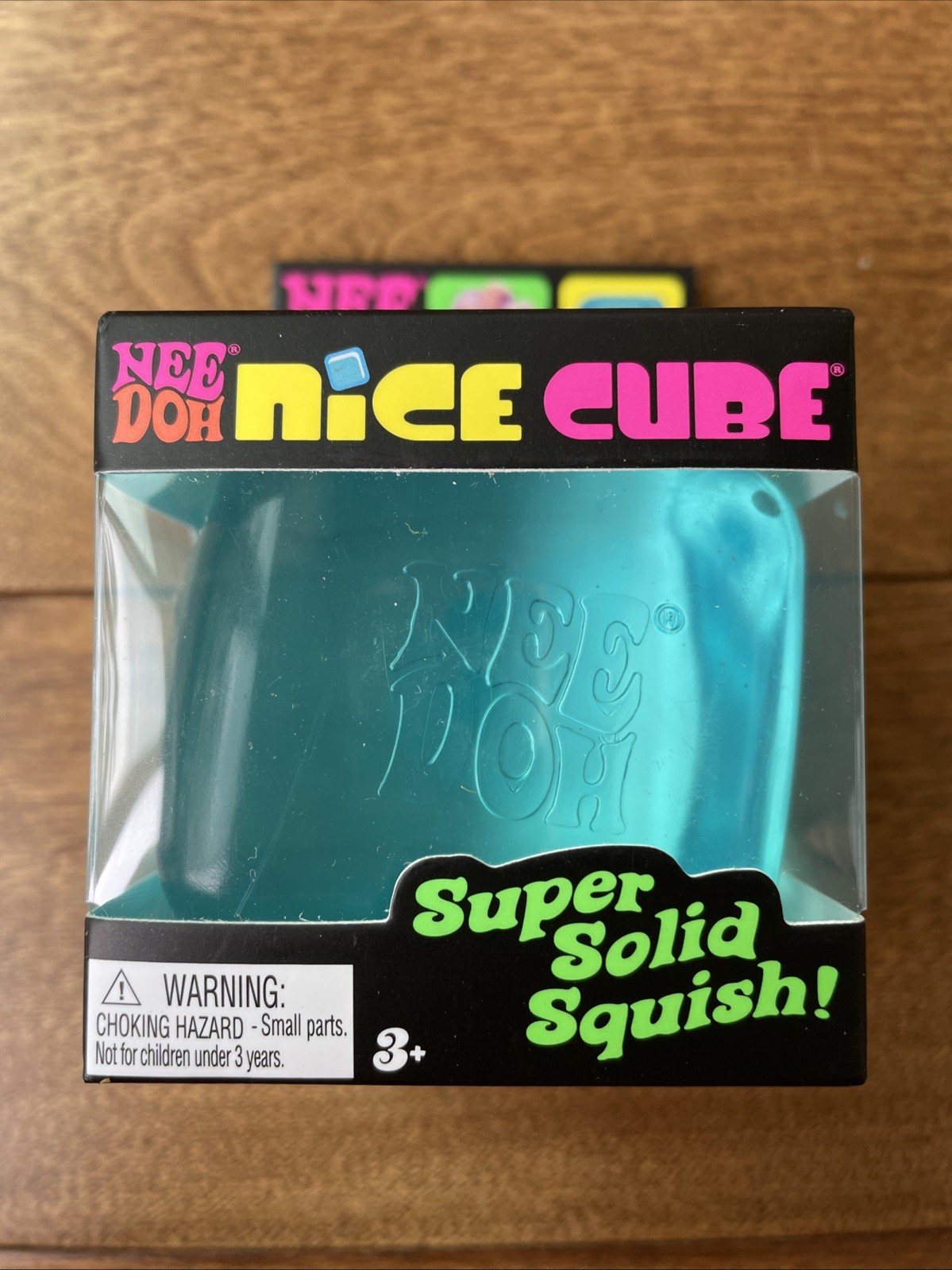 New Nee Doh Nice Cube Super Solid Squish BLUE