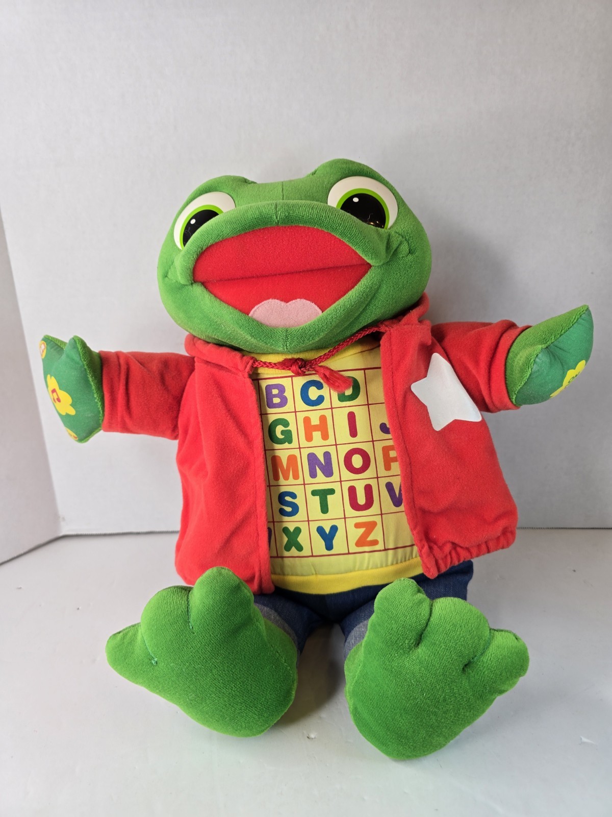 RARE 2001-03 READ & SING LITTLE LEAP INTERACTIVE PLUSH ABC LEARNING TOY 18″ TALL