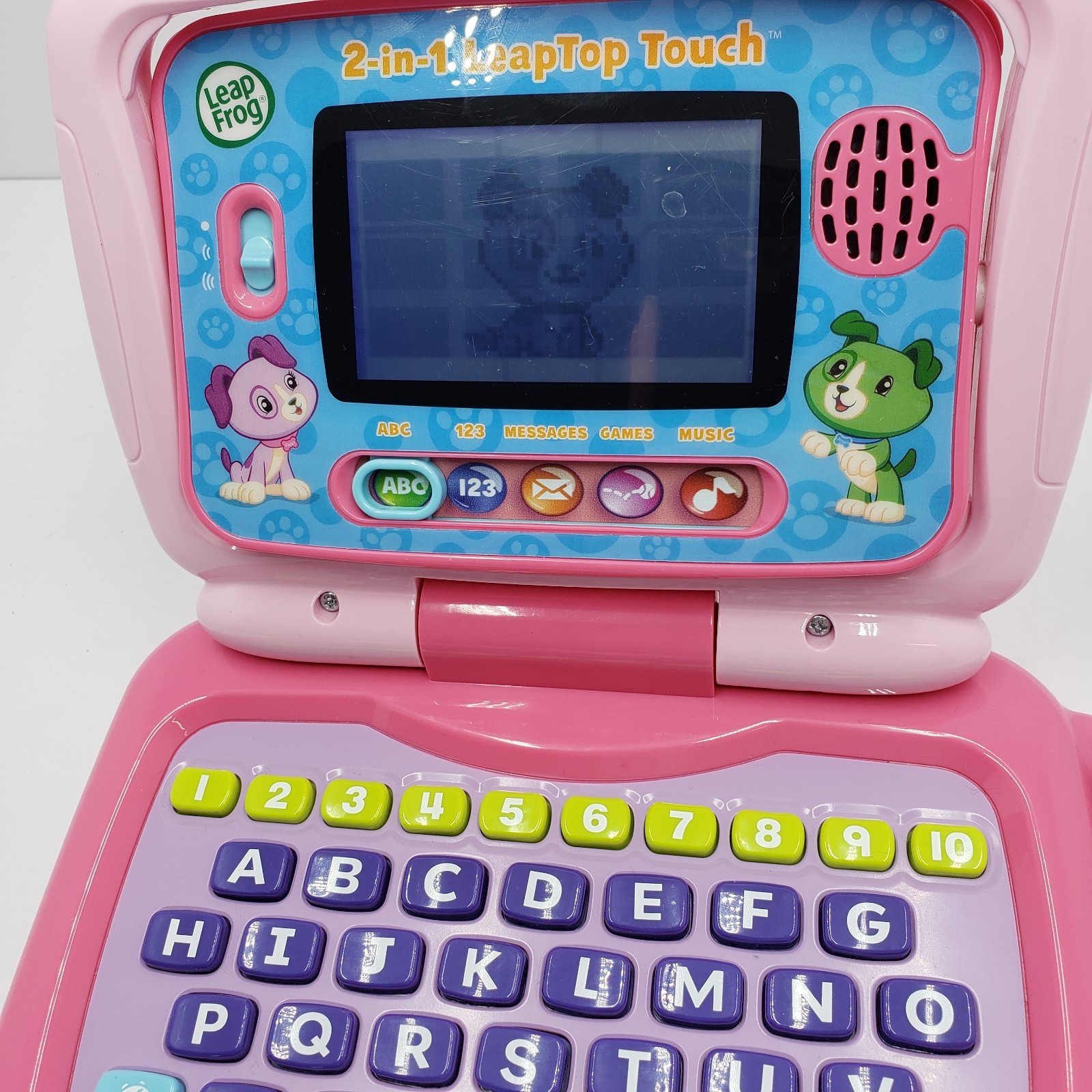 LeapFrog 2 In 1 My Own Leaptop Touch Laptop Tablet Computer For Kids Pink Tested