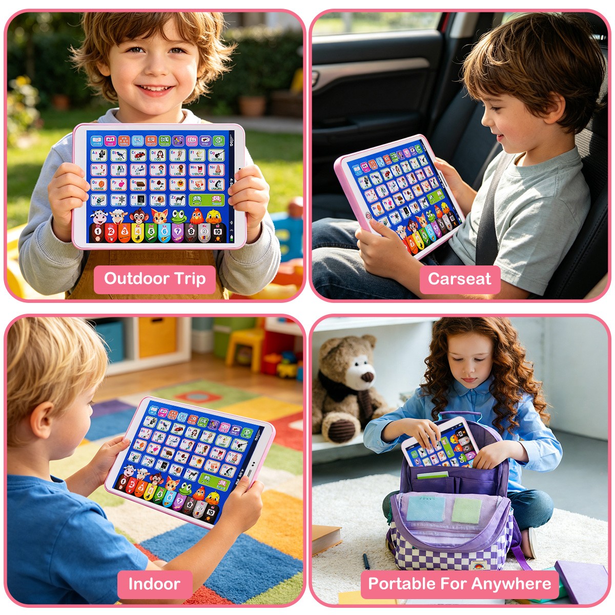 Juguete de tableta de aprendizaje educativo preescolar para niños pequeños