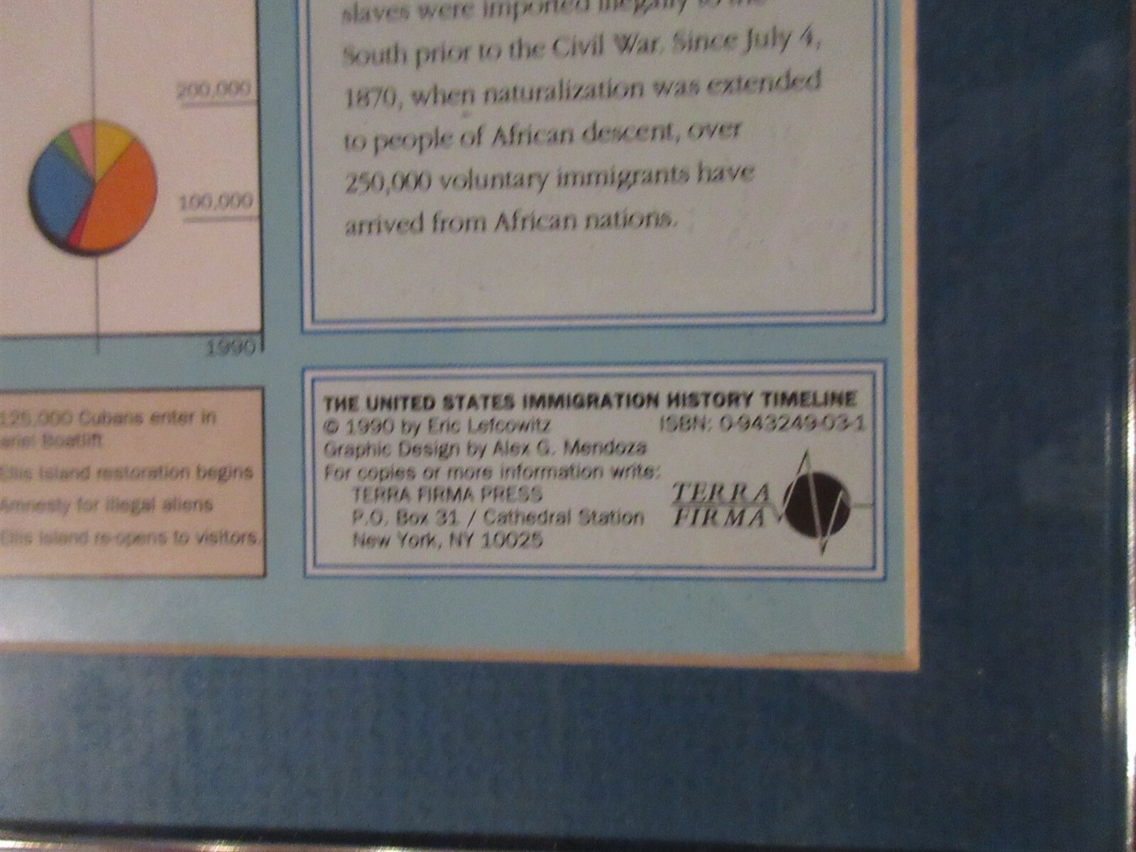 United States Immigration History Framed Poster 40″ x 9.5″