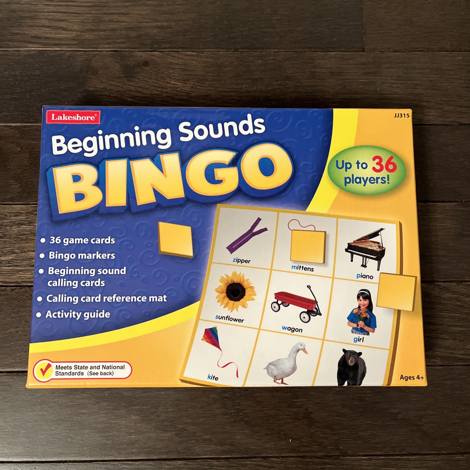 Lakeshore Learning Beginning Sounds Bingo Game Ages 4+ Up to 36 players