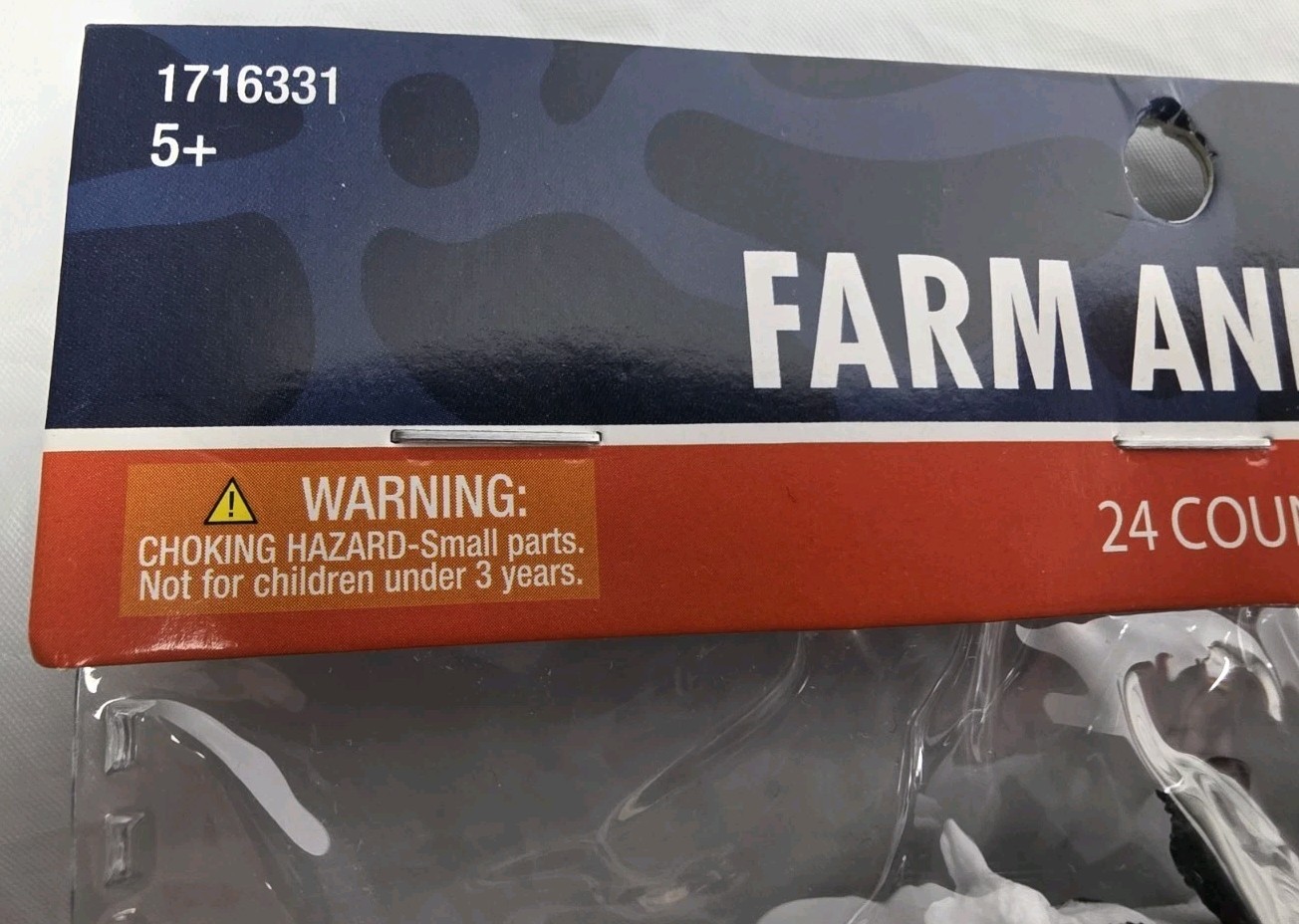 Farm Animal Figures Toy Plastic Kids Playtime 24 Pieces Value Pack New