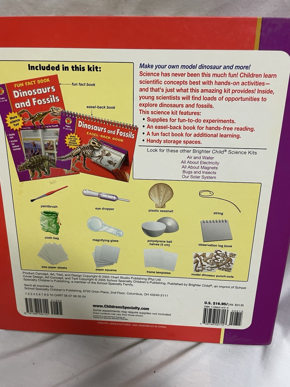 Brighter Child Science Kit Dinosaurs & Fossils Ages 8 & Up NEW!
