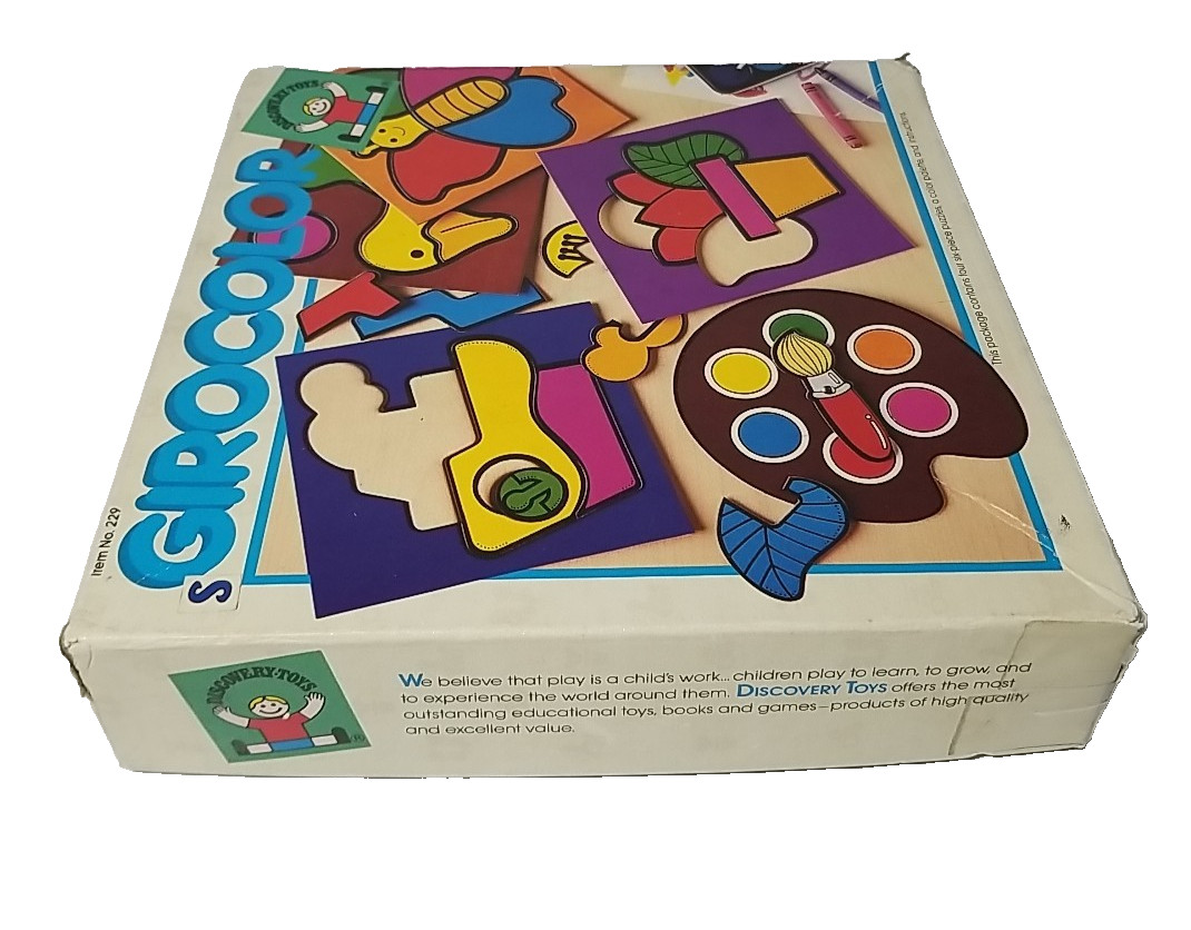 COMPLETE 1986 Discovery Toys GIROCOLOR #229 Color Recognition, Visual Perception