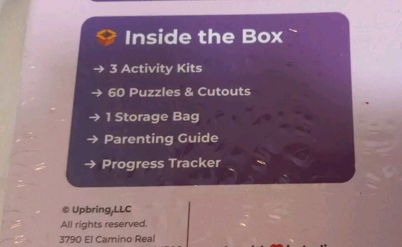 Upbring Tiny Tinkering Box For 3-6 years 60 Learning Puzzles New