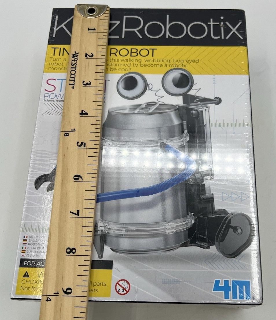 KidzRobotix Tin Can Robot STEM Science Kit 4M Educational Toy Sealed New