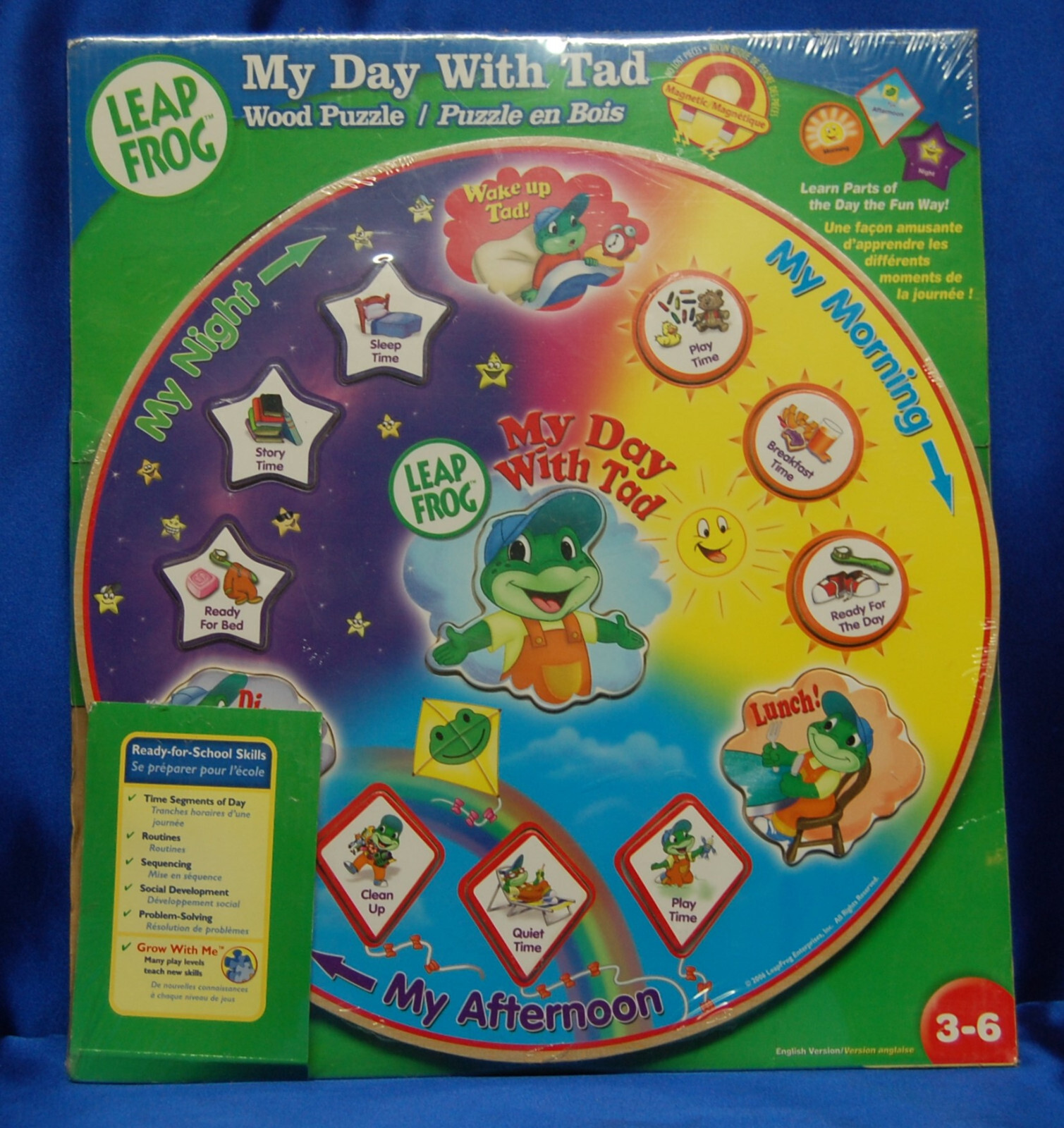 LEAPFROG MY DAY WITH TAD WOOD PUZZLE – Ready For School Skills- New/Sealed