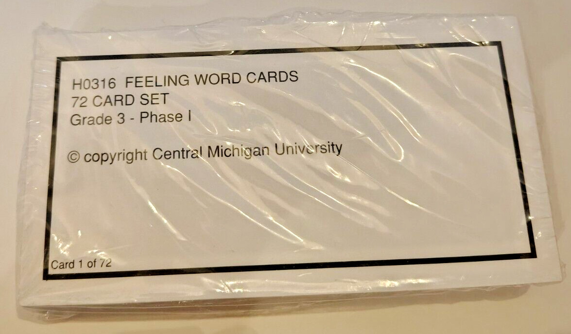 NWOT Set of 4 Decks of Social Emotional Skills Counseling Cards Feelings Help