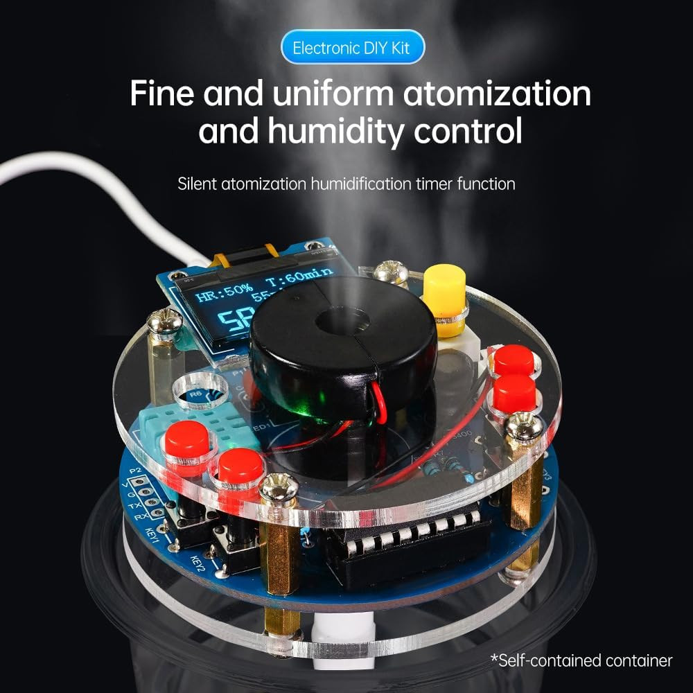 STEM Electronic DIY Kit Humidifier Soldering Project Kit Temperature OLED Displ