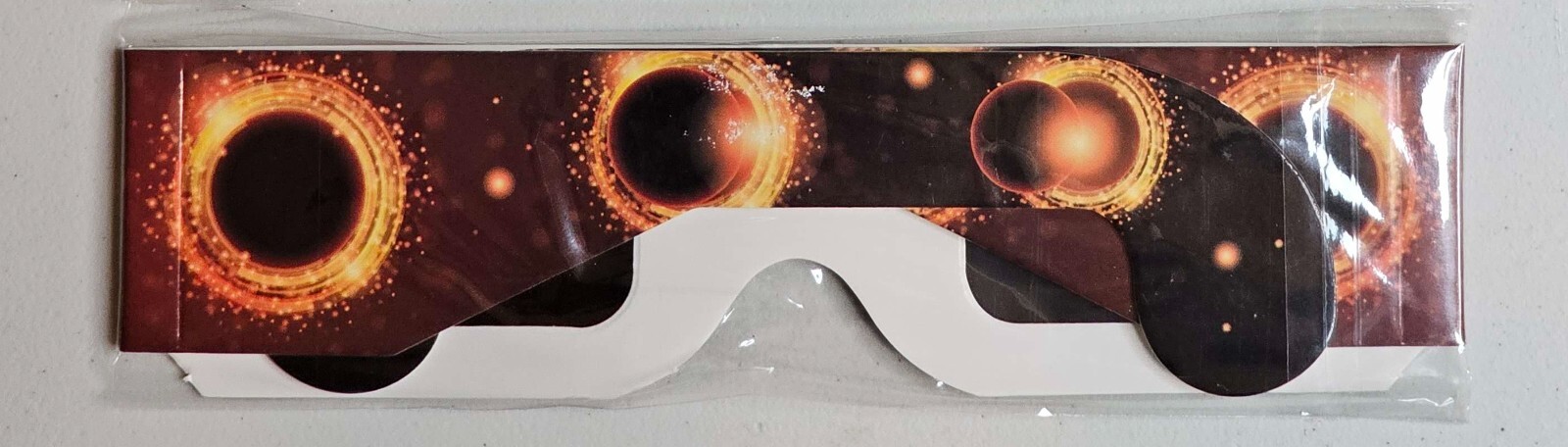 5 Pair Solar Eclipse Glasses ISO Certified Safe Plastic Packaging USA Free Ship
