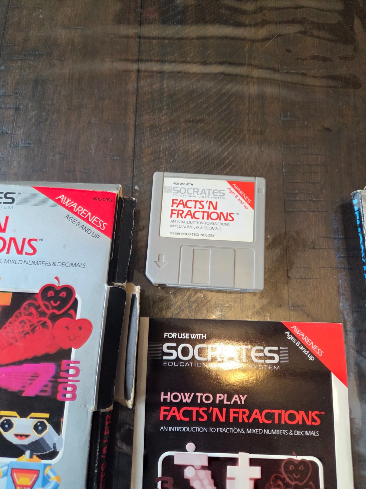 *LOT OF CIB 2!* VTECH Socrates Memory Mania Facts ‘n Fractions Games CIB