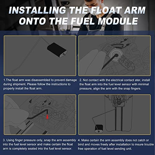 Fuel Pump Assembly w/Sending Unit Compatible with 2005-2008 Mini Cooper L4 1.6L