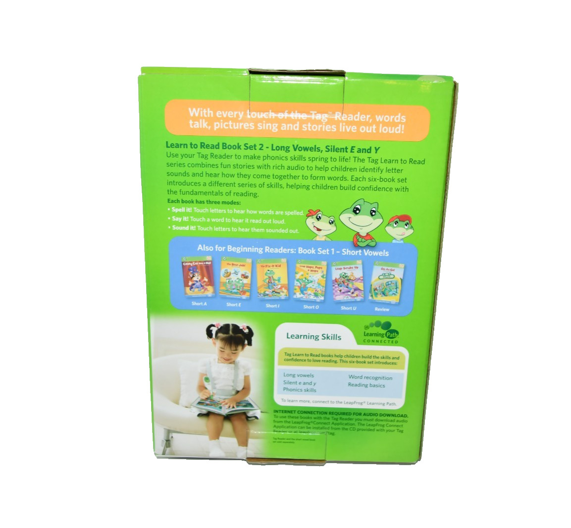 LeapFrog Tag & LeapReader Learn to Read Set 2 ~ Long Vowels ~6 Book Set – NEW