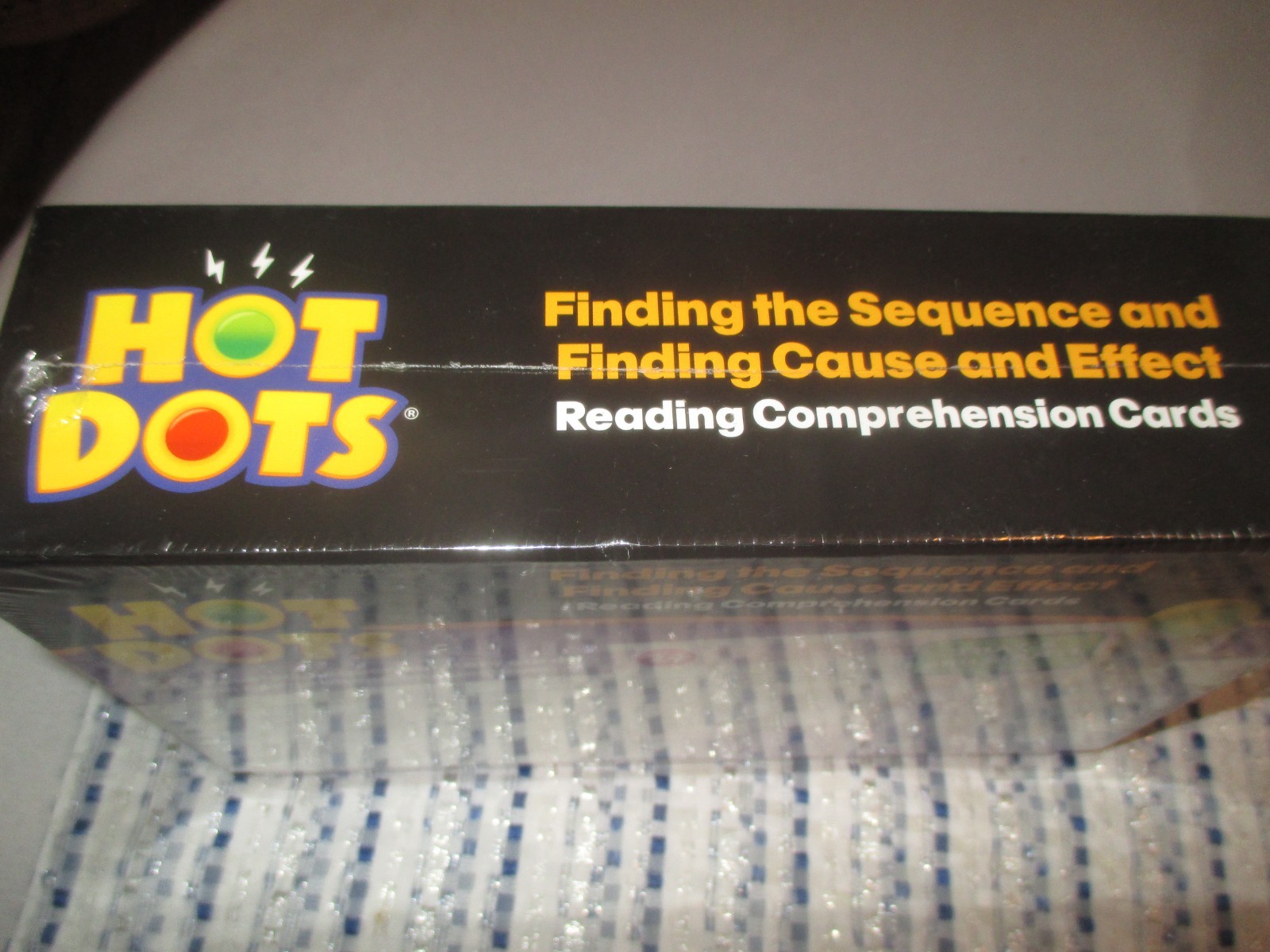 HOT DOTS “NEW & SEALED” FINDING THE SEQUENCE READING COMPREHENSION CARDS