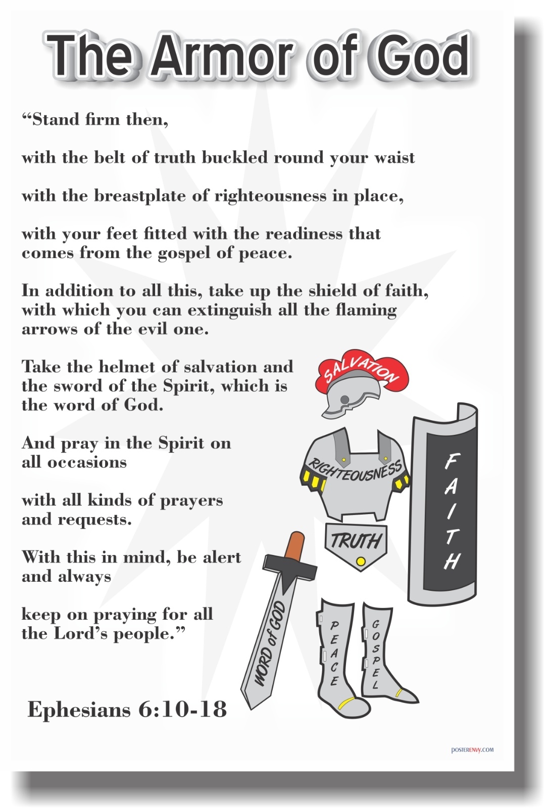 The Armor of God – NEW Religion Poster