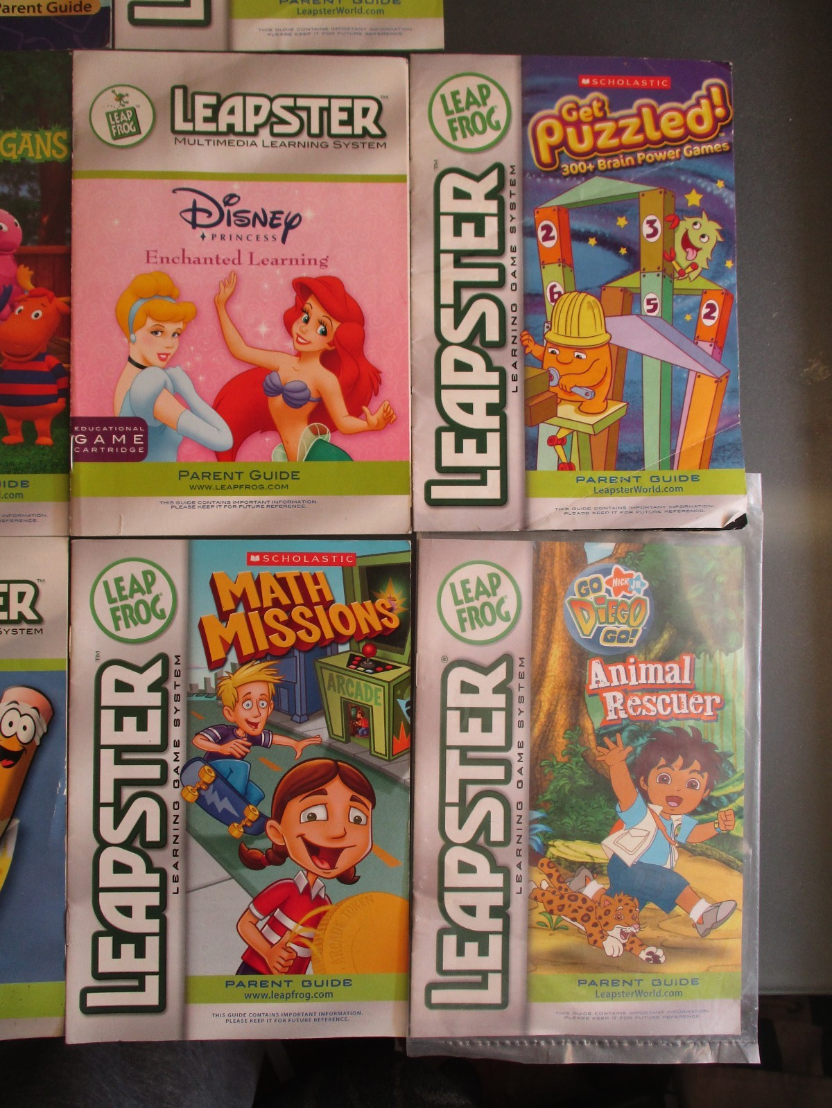 Leap Frog Leapster Lot of 14 Reading Instruction Manual Booklet