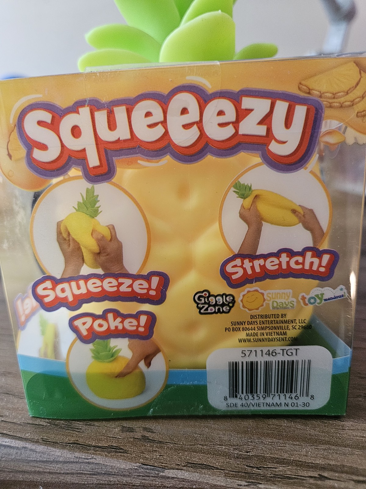 Brand New Viral 🔥 Sunny Days SQUEEEZY Pineapple Squishy Toy🍍