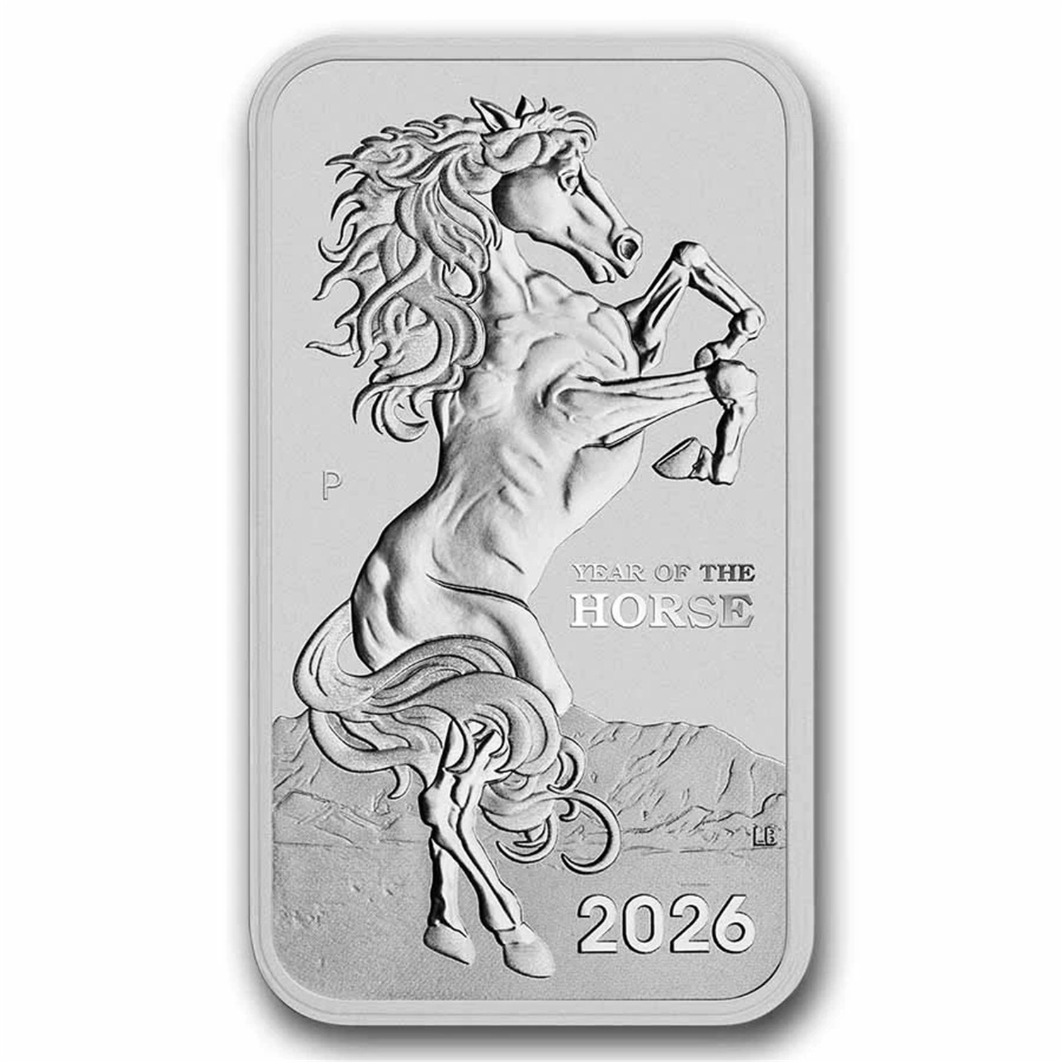 2026 Year of the HORSE RECTANGULAR 1oz .9999 $1 Silver Bullion Coin