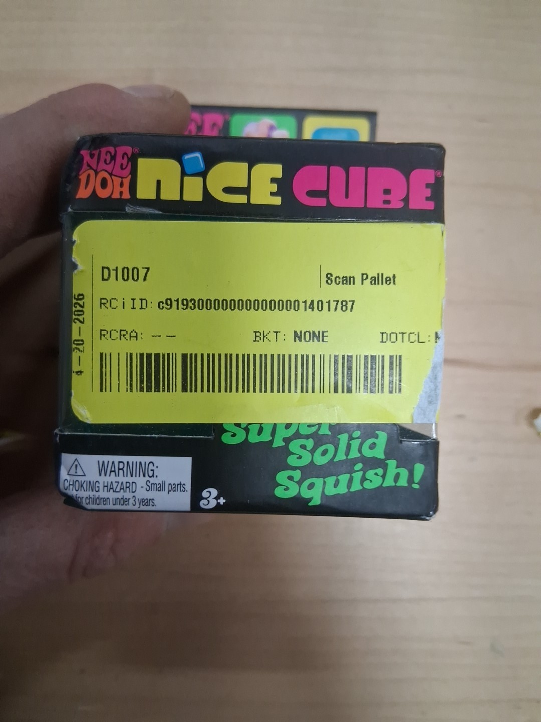 NeeDoh Nice Cube Satisfying Square Shape Sensory Toy for Children blue