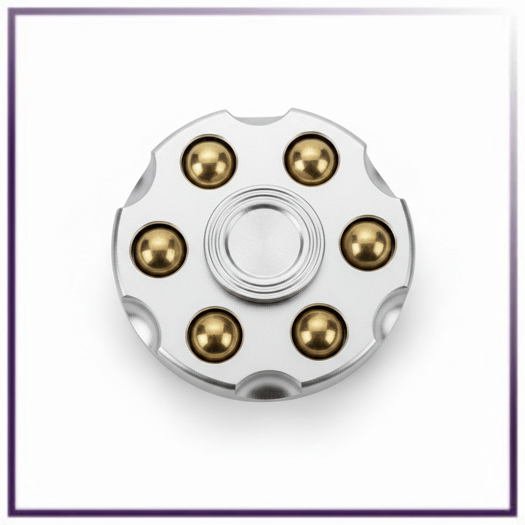 Metal Alloy Rotating Cylinder Spinner Fidget