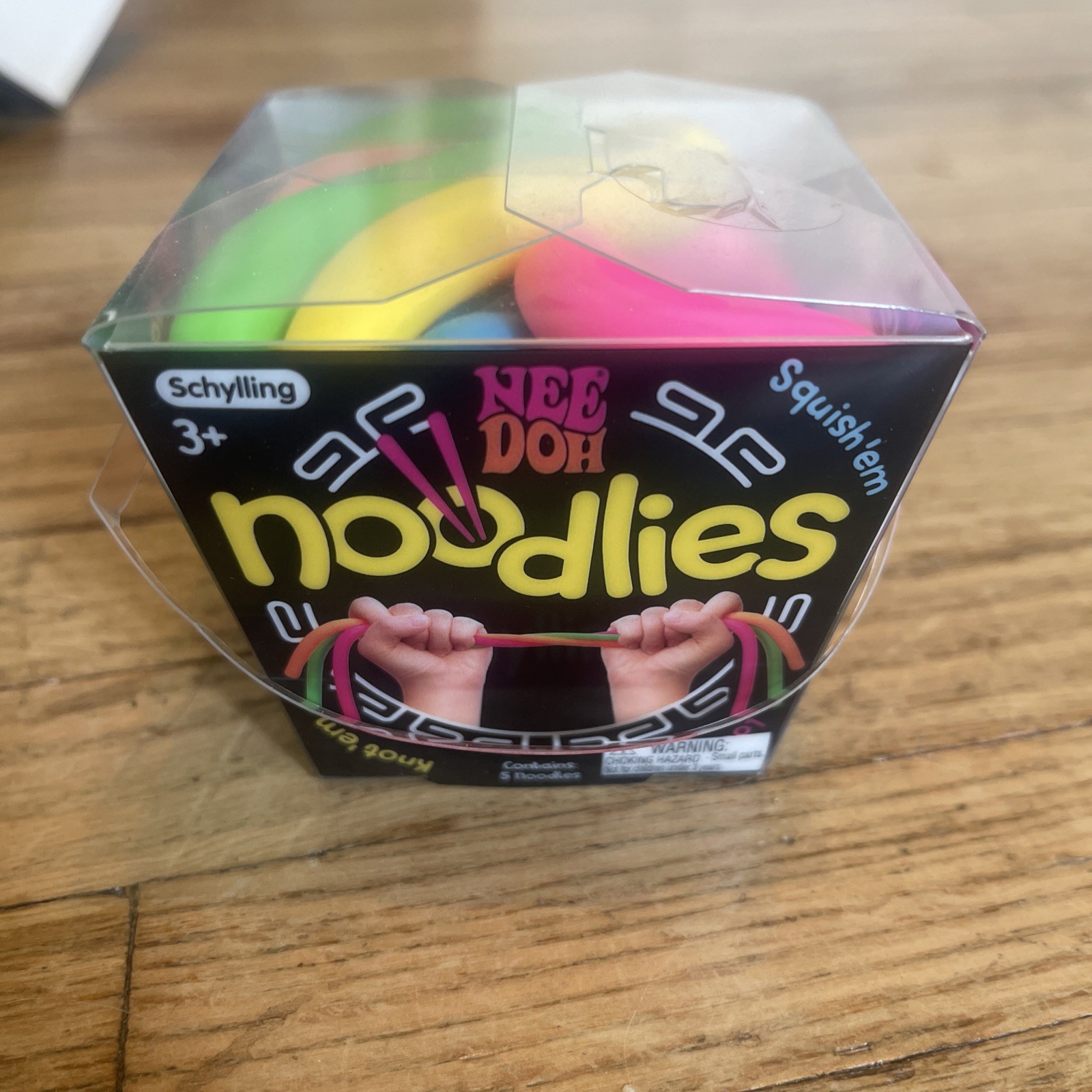 NeeDoh Noodlies Sensory Fidget Toy, RARE Nee Doh Stretchy Noodles 5 Colors USA