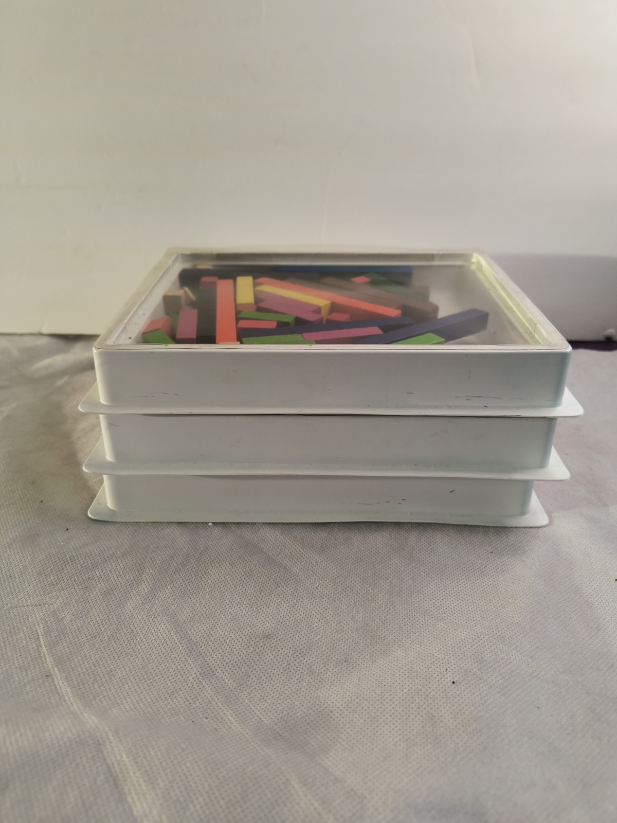 3 SETS OF MUTI-COLOR PLASTIC CUISENAIRE RODS