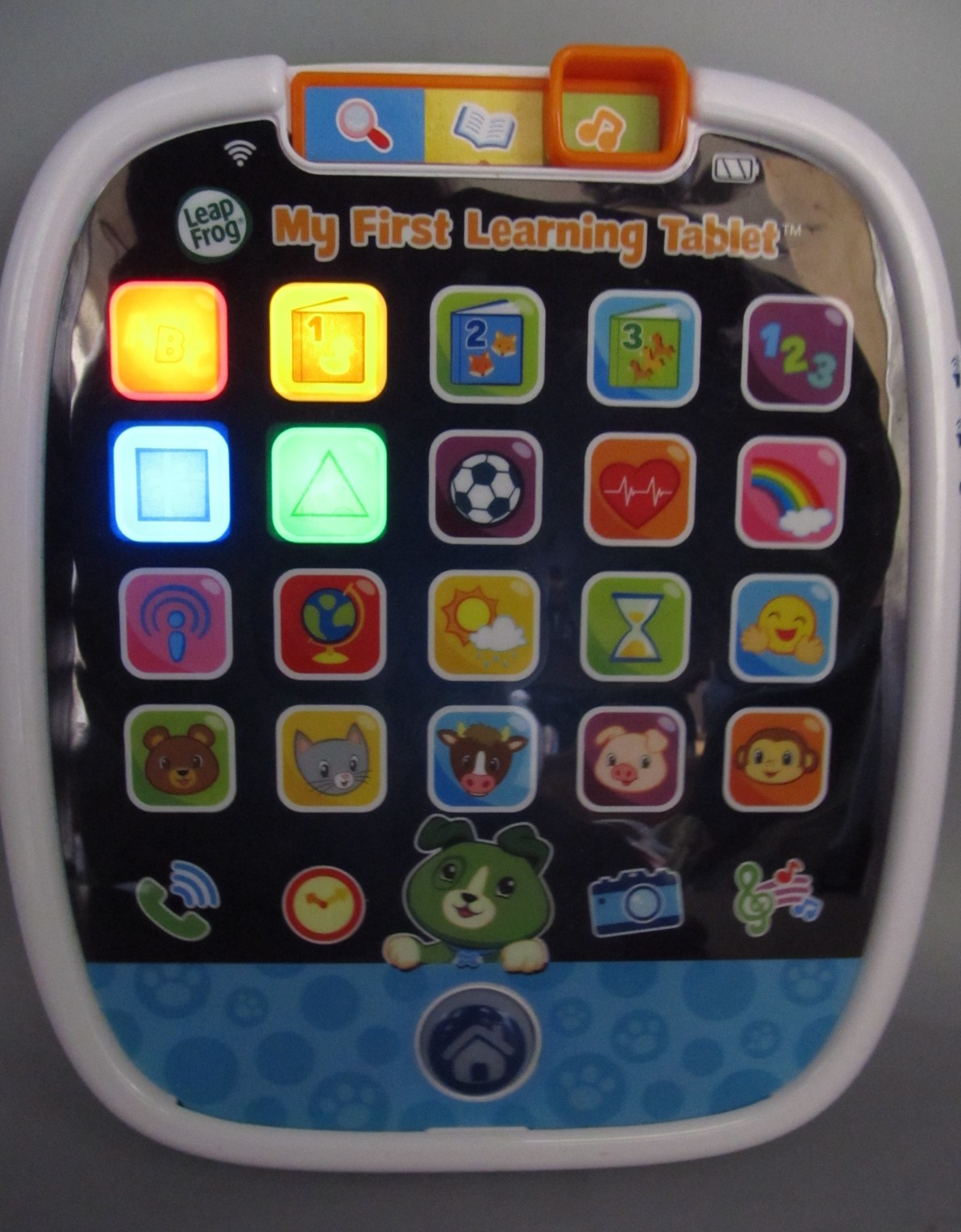 Leap Frog My First Learning Tablet Scout Ages 12M + Numbers Play Music Lights Up