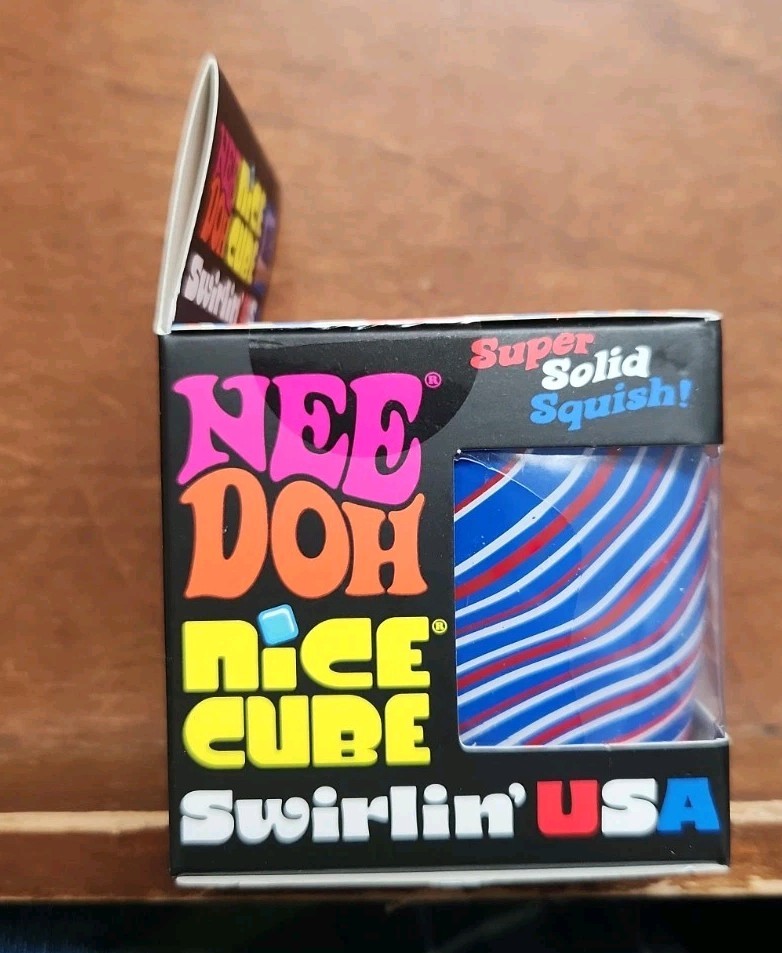 Needoh Nice Cube Swirlin USA Sealed Brand New in Box Nee Doh