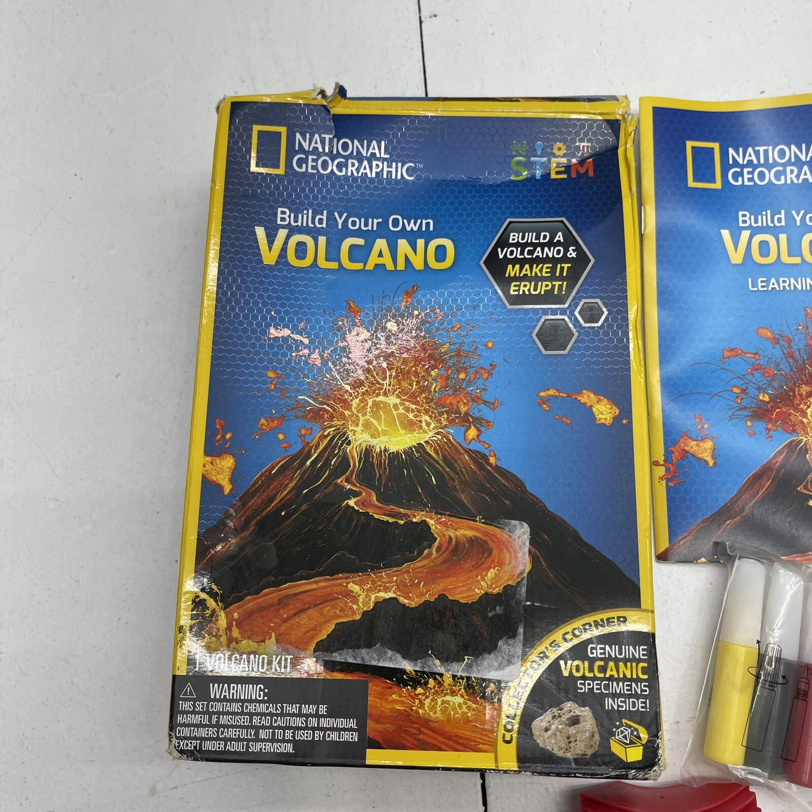 Blue Marble National Geographic Build Your Own Volcano Kit New