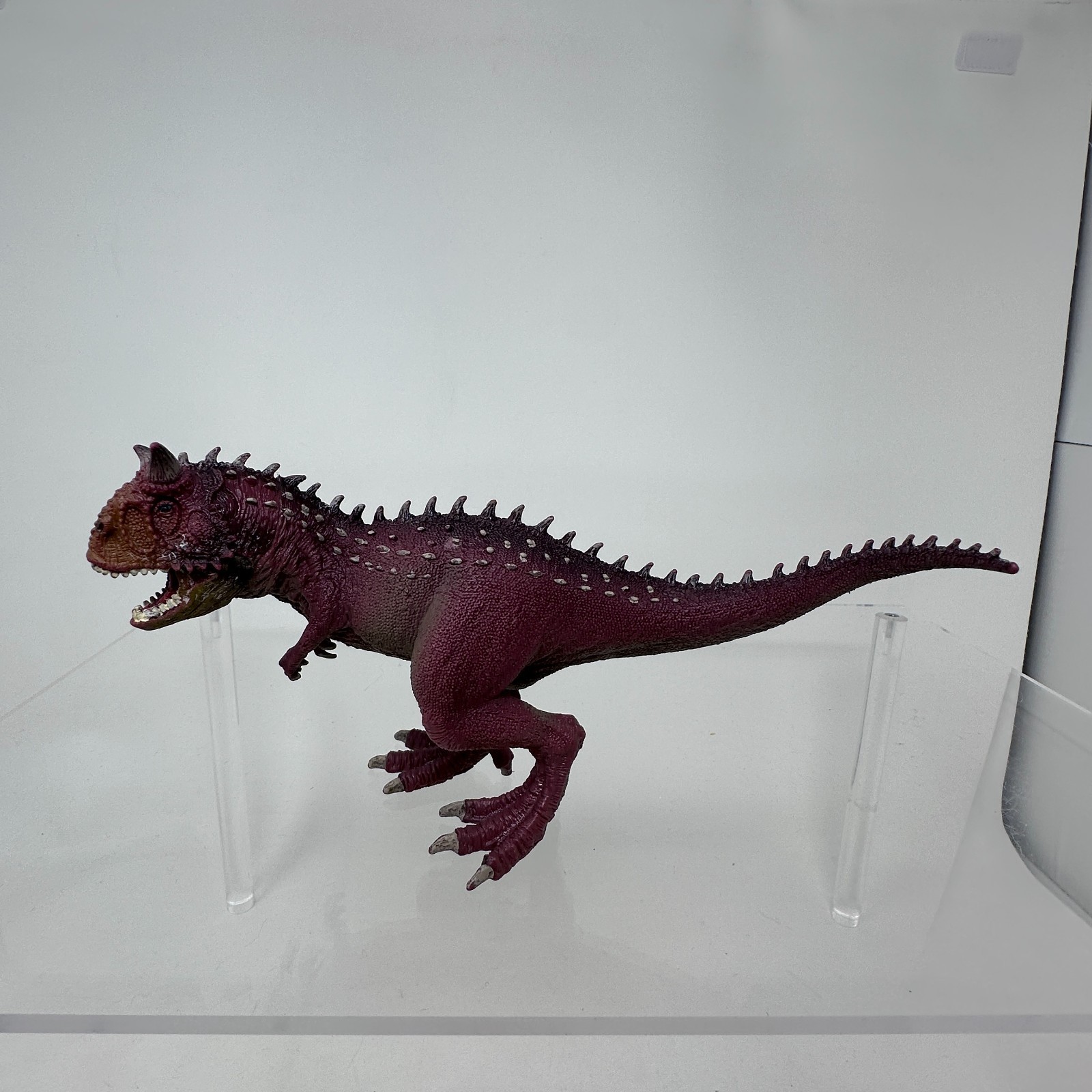 Schleich Carnotaurus Figure Red Prehistoric Dinosaur Animal Figurine 2012 READ